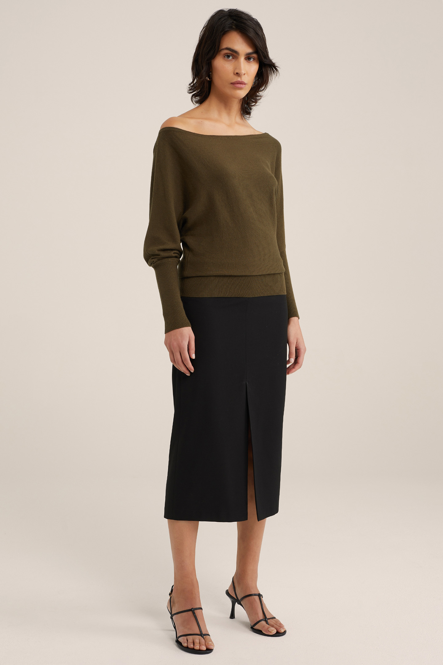 KNITTED PULLOVER ARMY GREEN 3