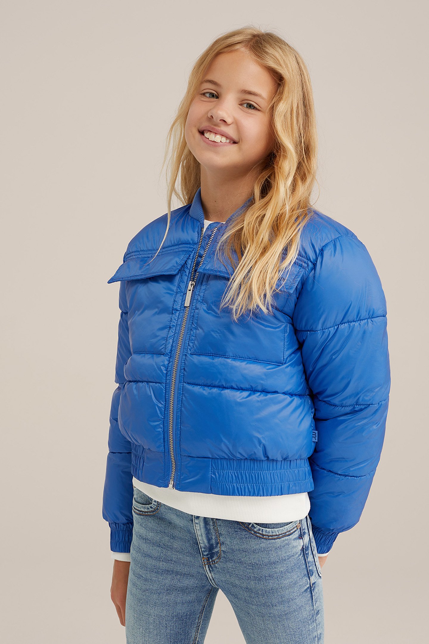 JACKET NORMAL LENGTH BRIGHT BLUE by WE Fashion
