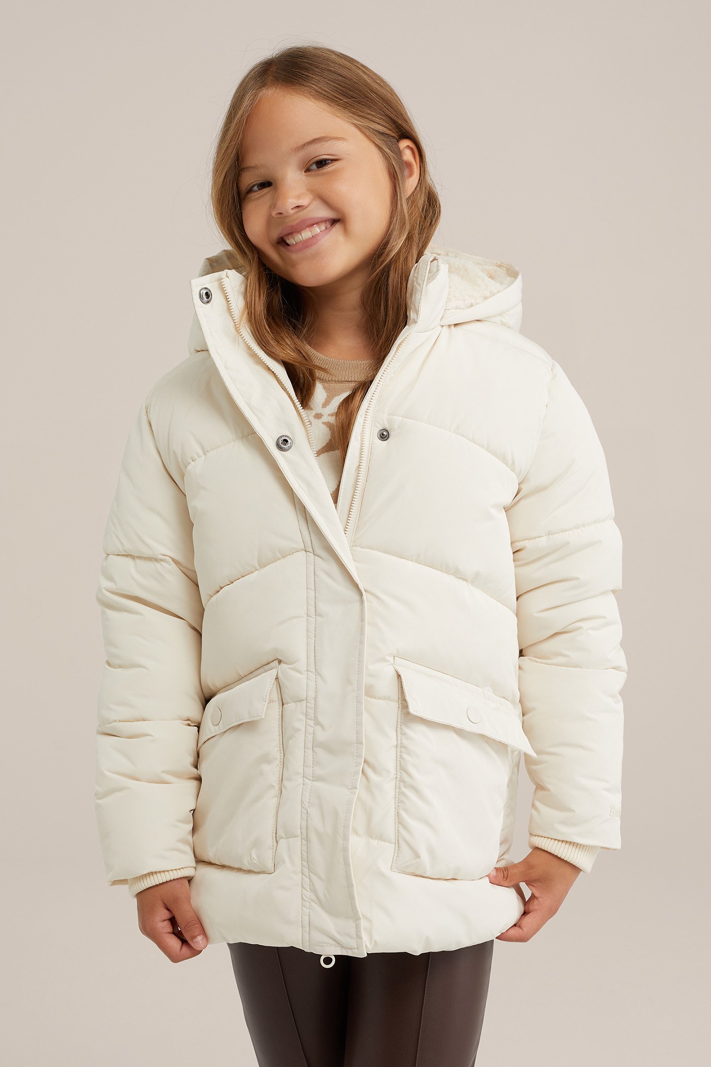 JACKET MIDLONG WHITE by WE Fashion