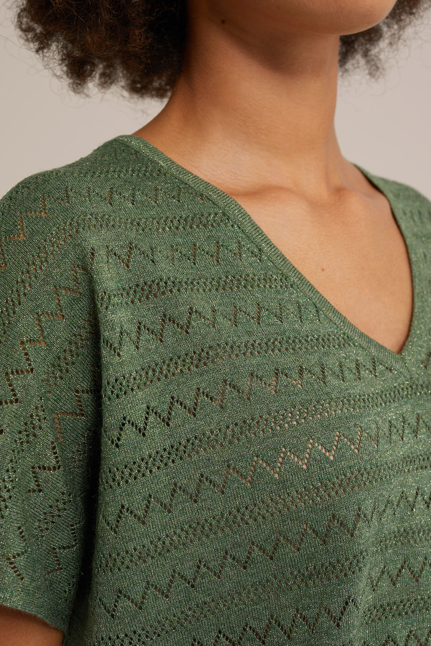 KNITTED PULLOVER GREEN 5