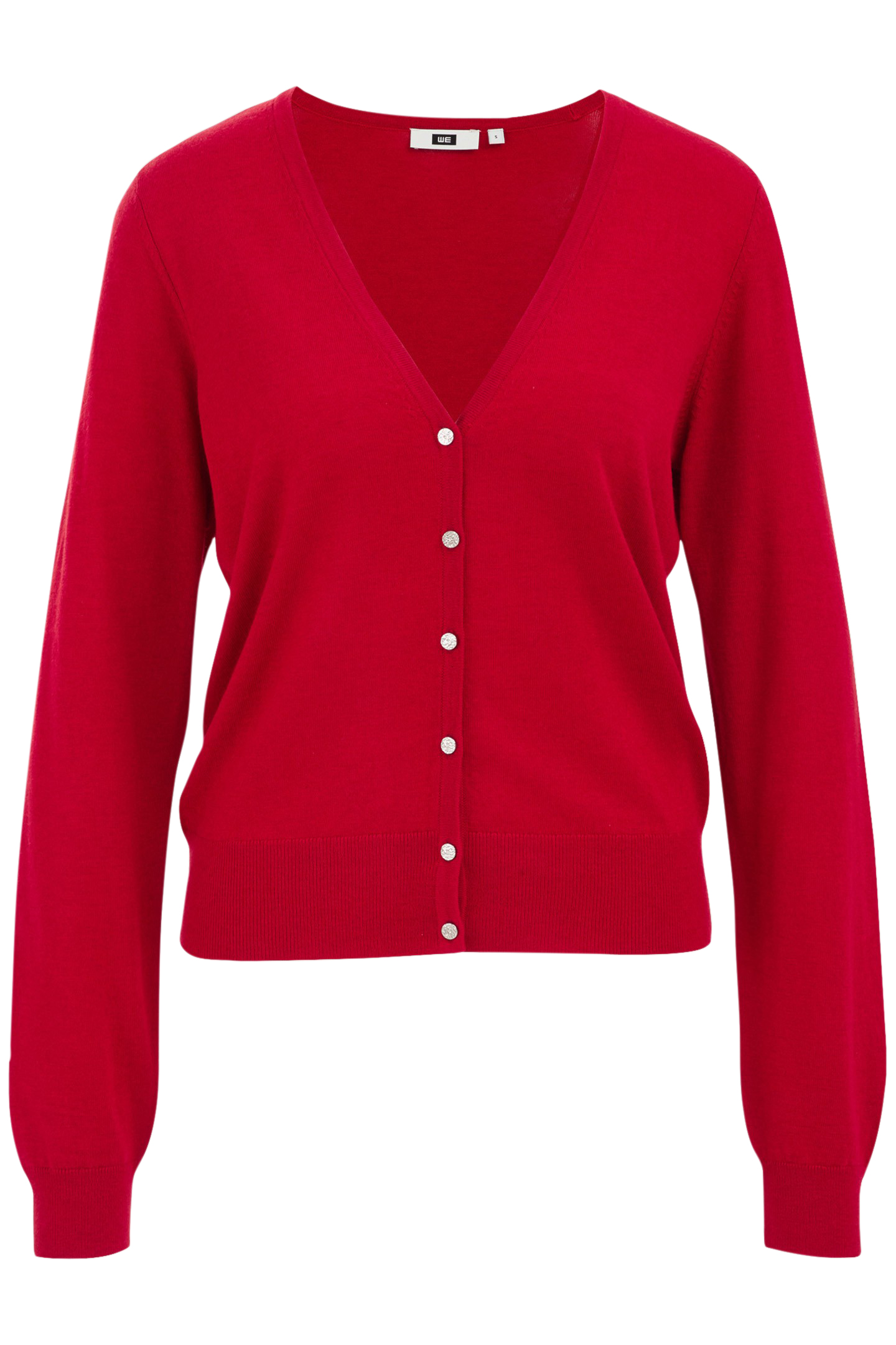 KNITTED CARDIGAN FIRE RED 3