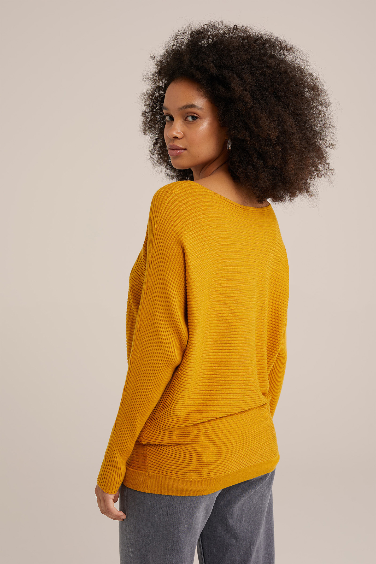 KNITTED PULLOVER MUSTARD YELLOW 2