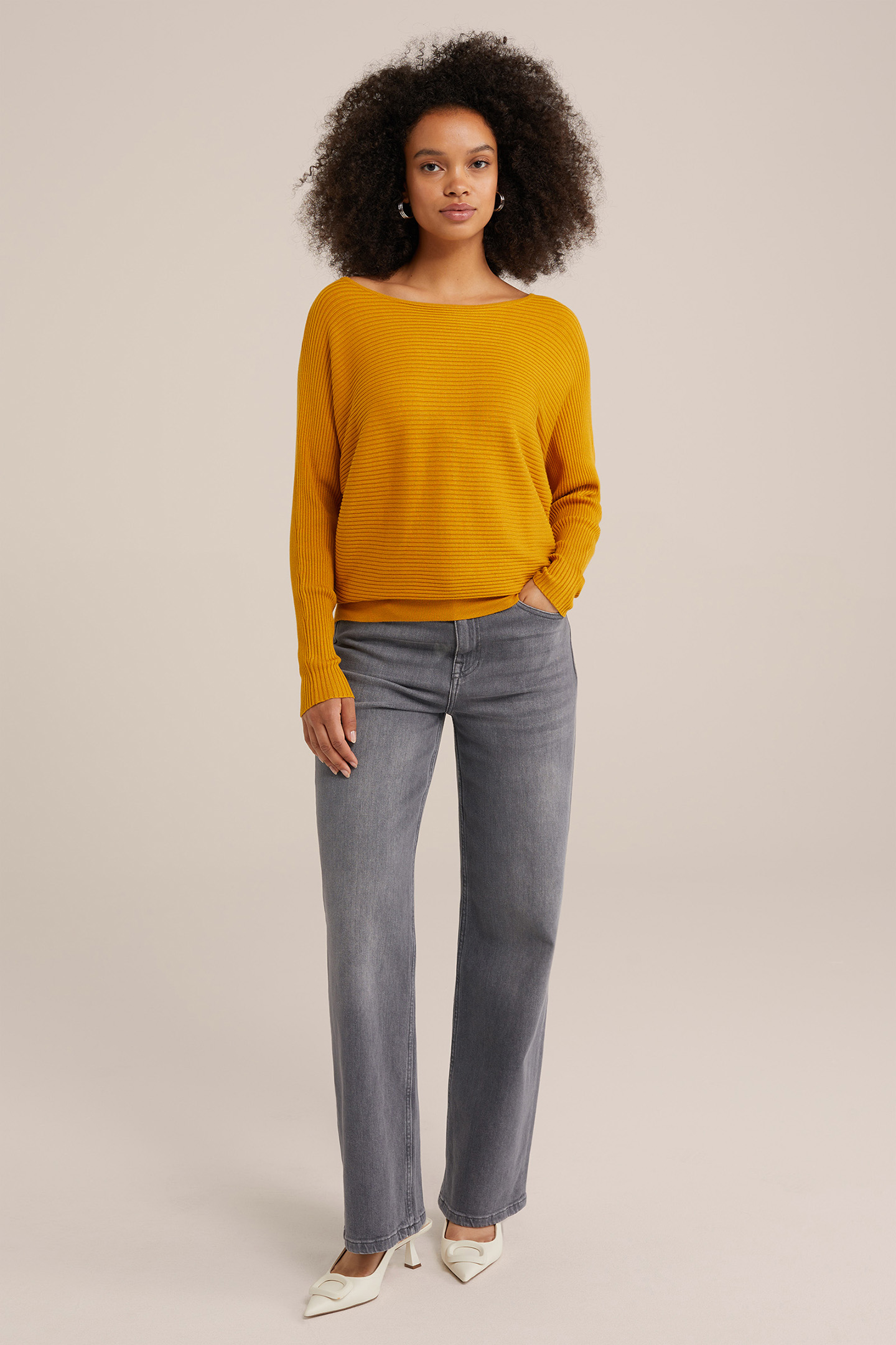 KNITTED PULLOVER MUSTARD YELLOW 3