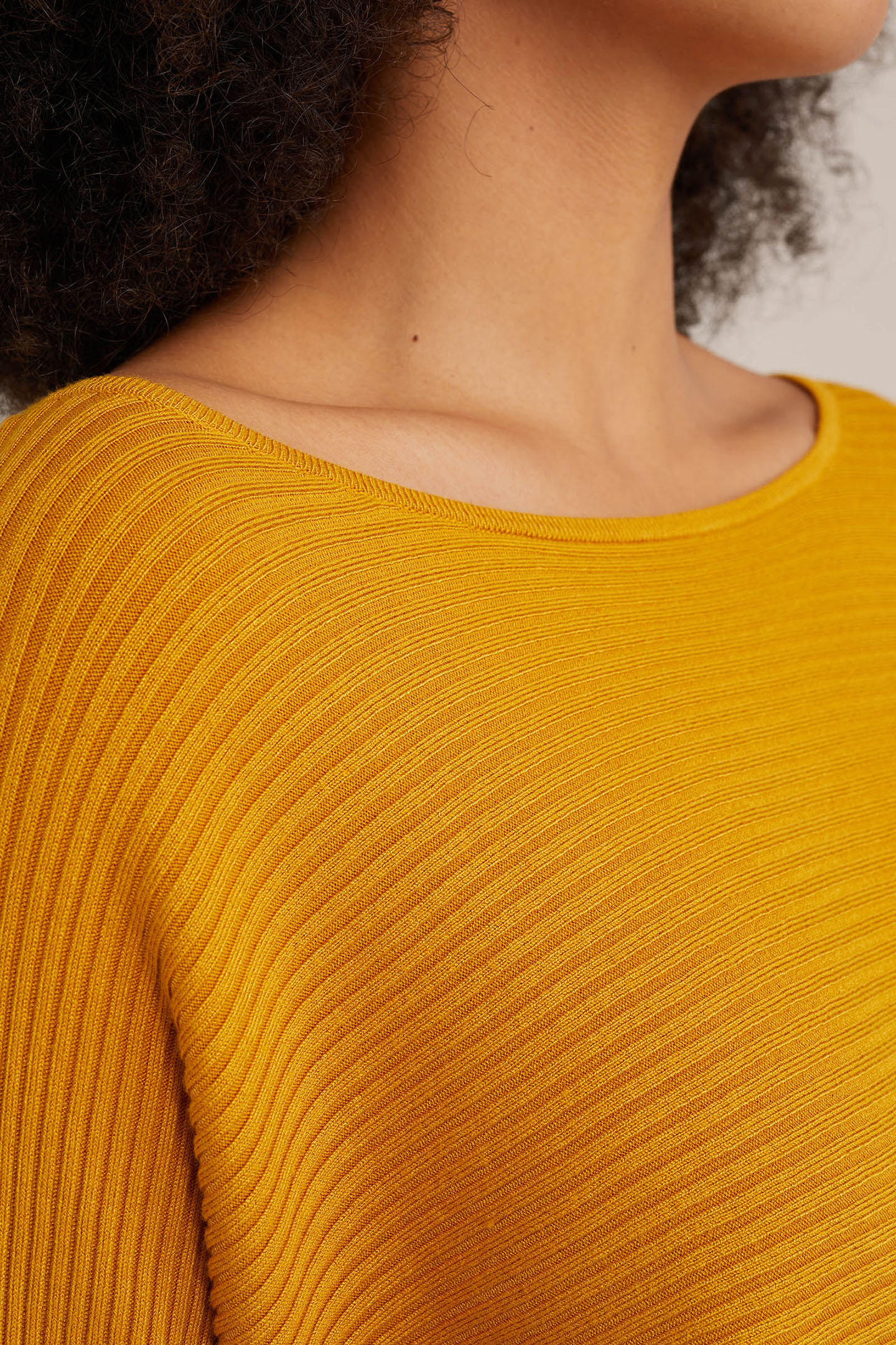 KNITTED PULLOVER MUSTARD YELLOW 5