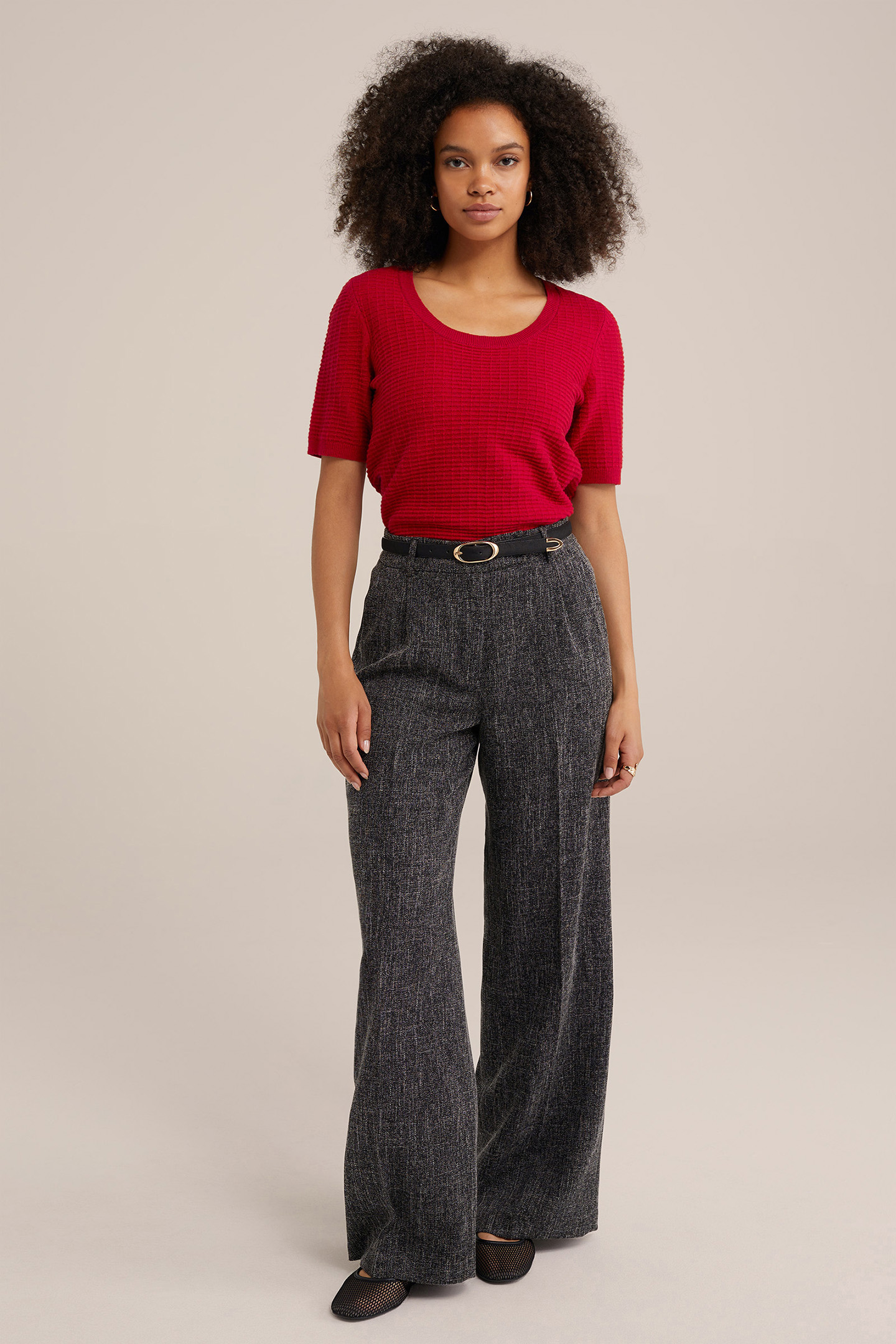 KNITTED PULLOVER BRIGHT RED 3