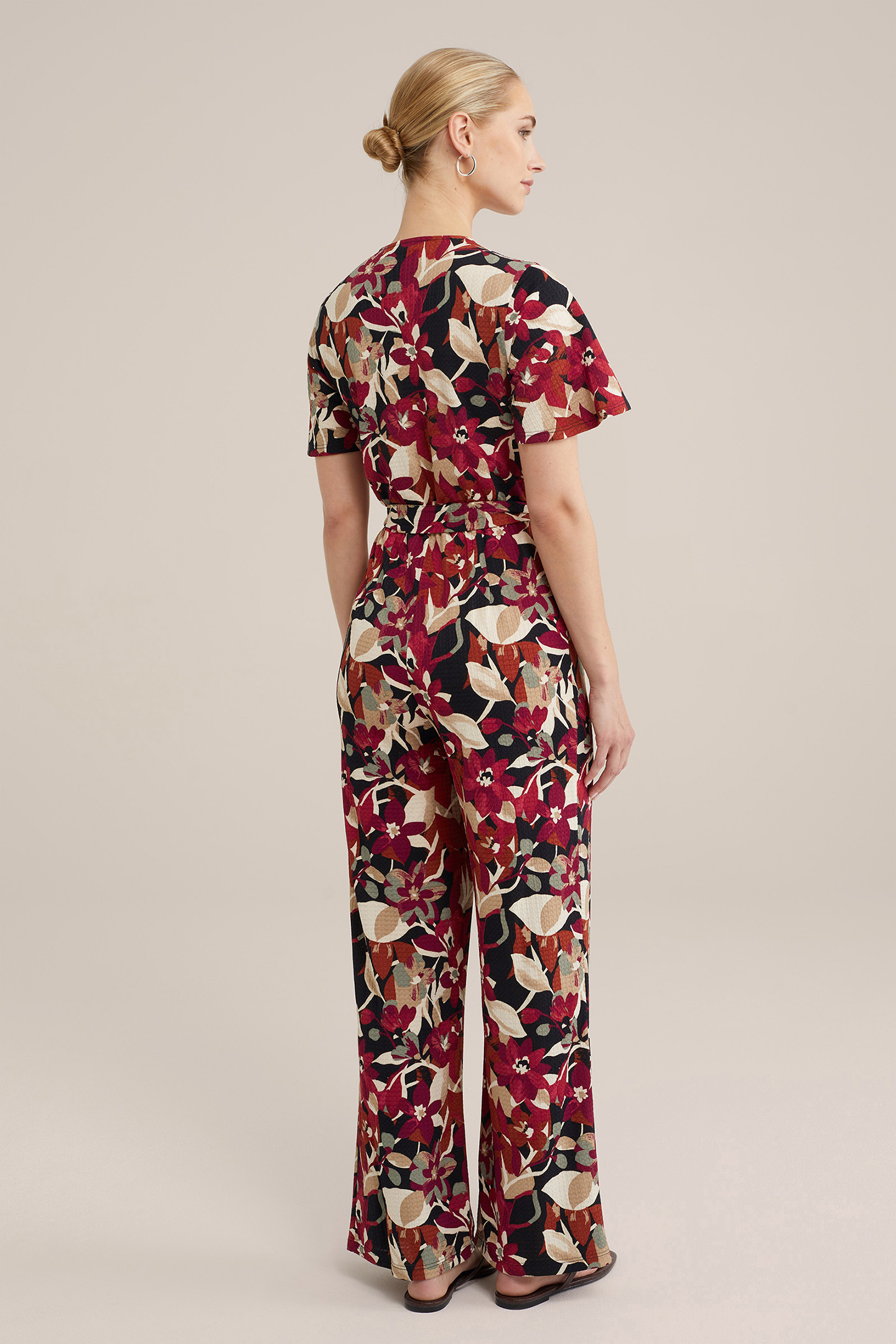 JUMPSUIT BURGUNDY RED 2