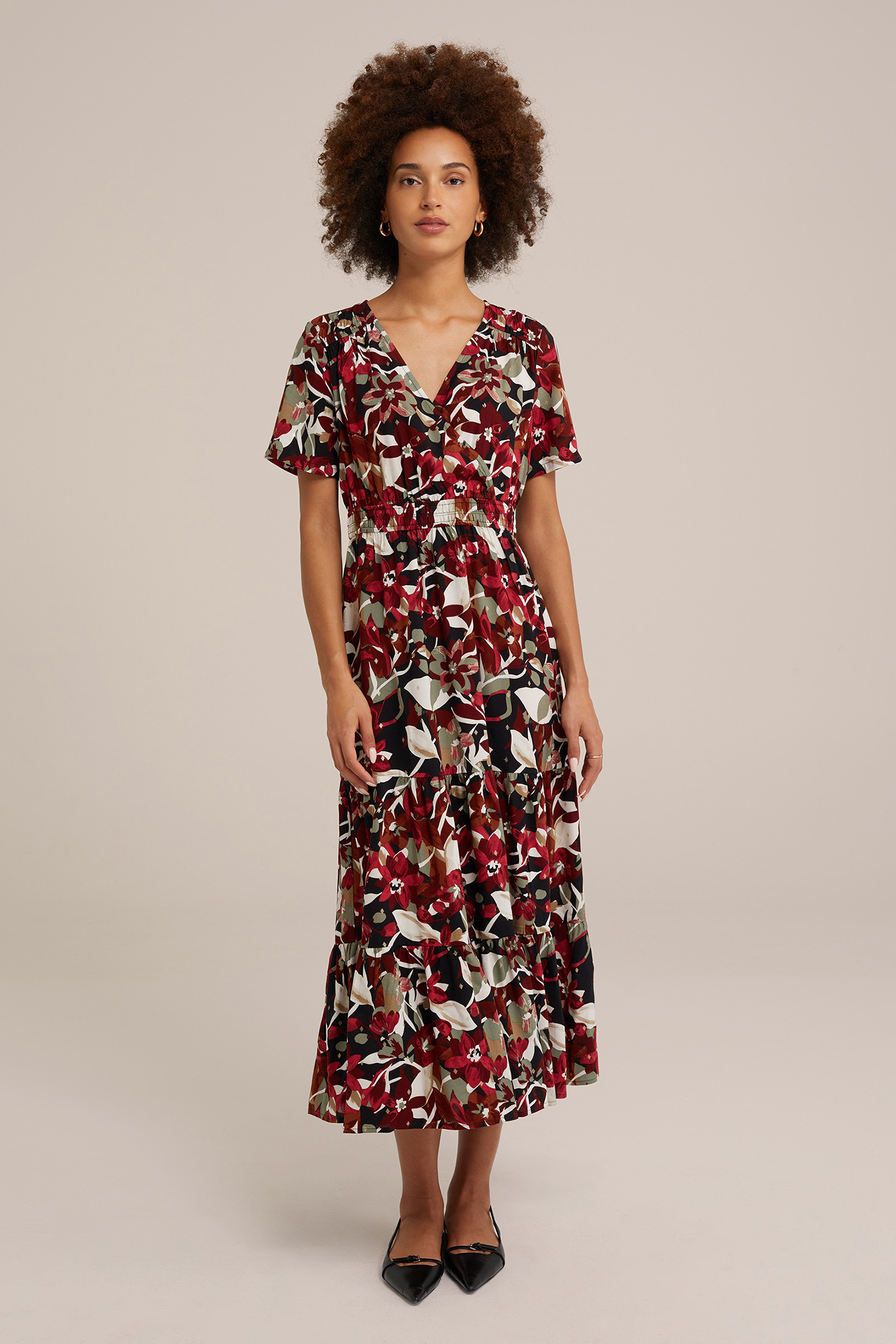 DRESS MAXI LENGTH MULTI-COLOURED 1