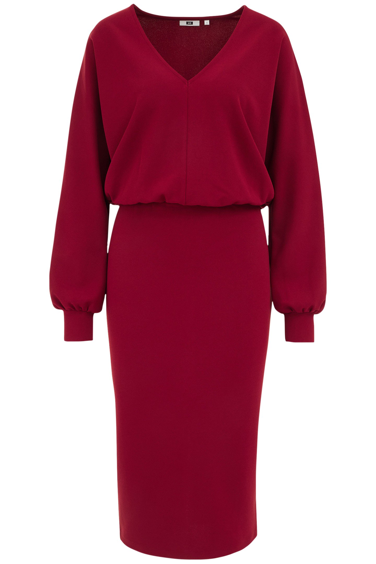 DRESS MID LENGTH VINTAGE RED 3