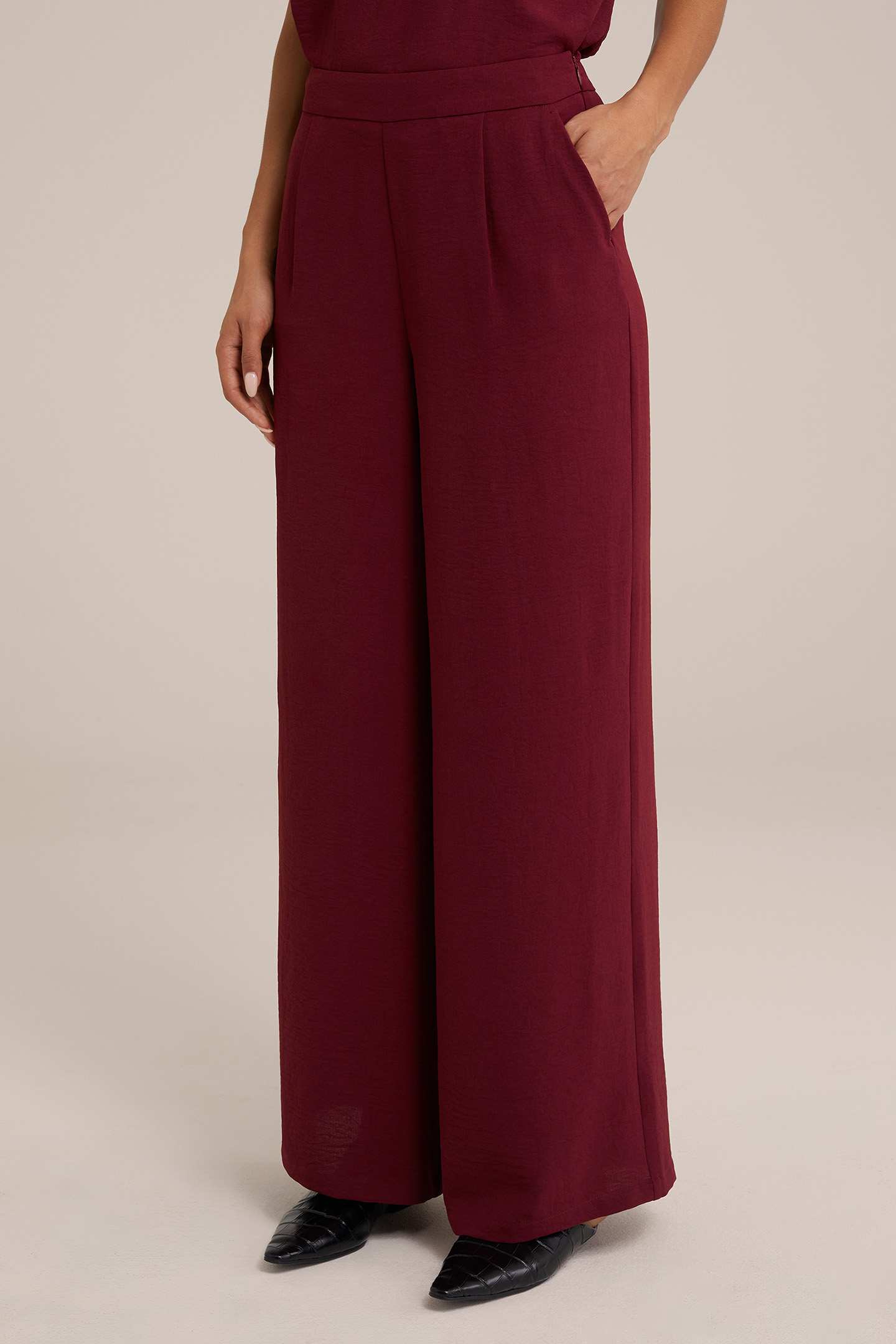 TROUSER BURGUNDY RED 1
