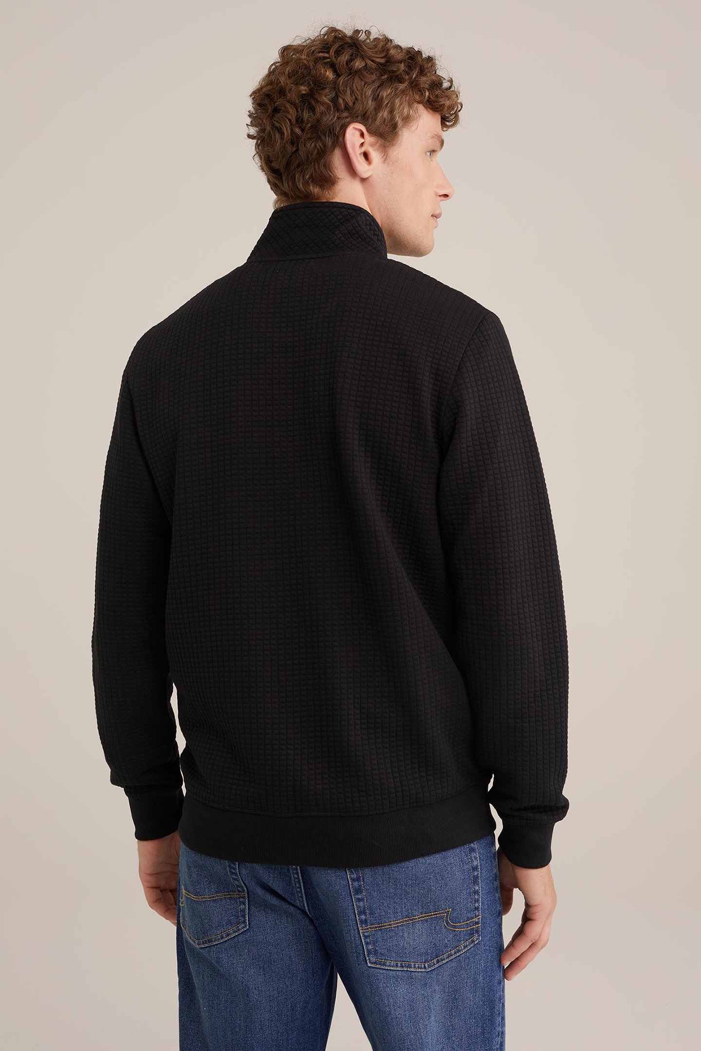 CARDIGAN WITH ZIPPER BLACK 2