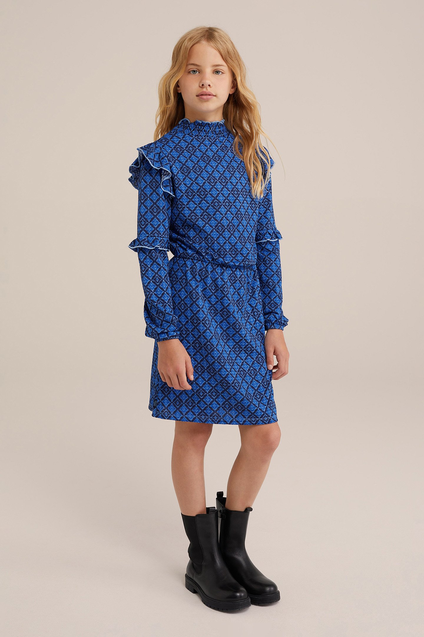 DRESS MID LENGTH DARK BLUE 2