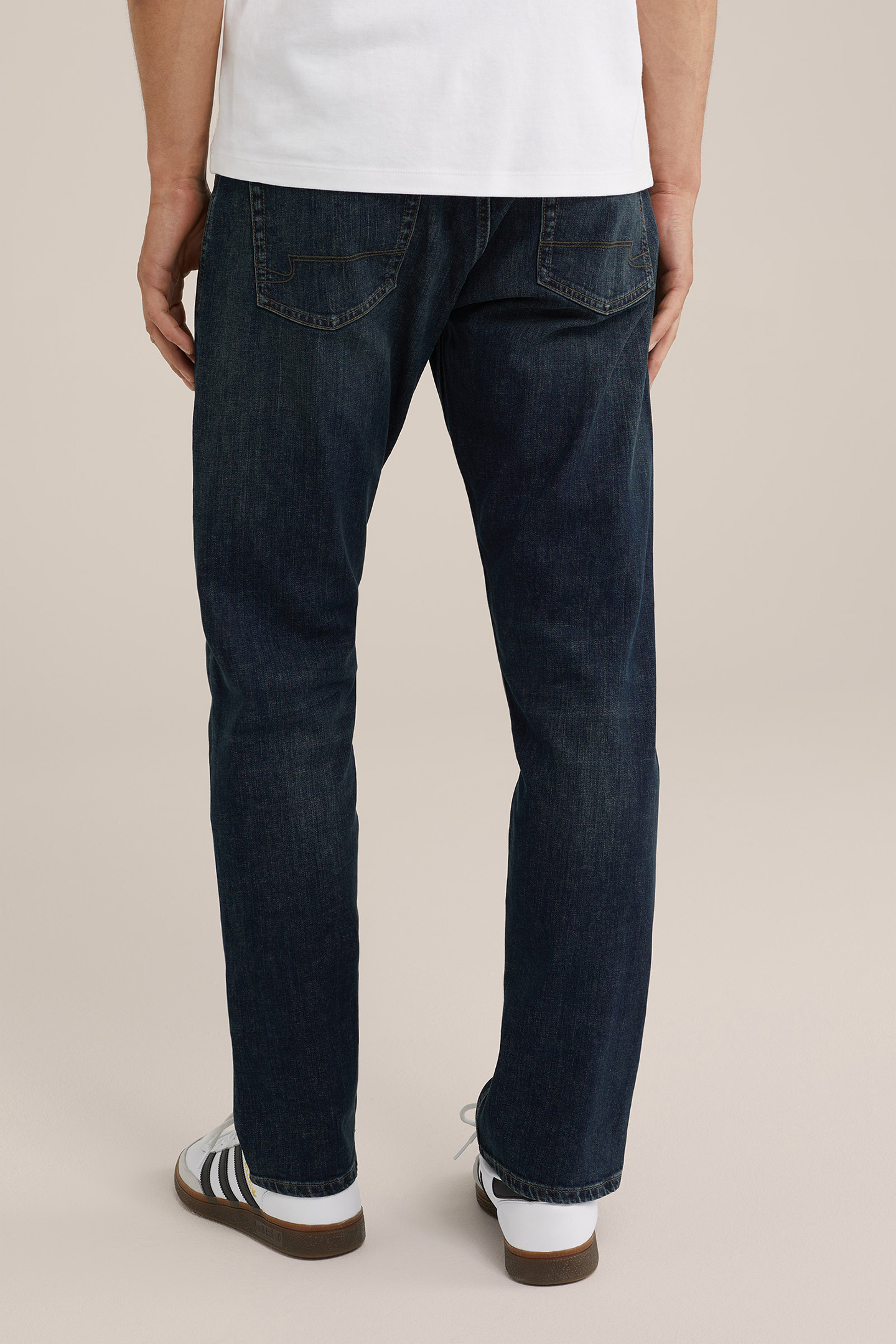 5-POCKET MID WAIST DARK BLUE 2