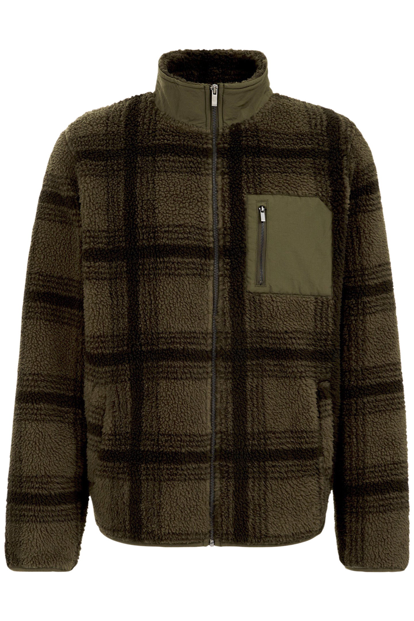 CARDIGAN WITH ZIPPER DARK GREEN 4