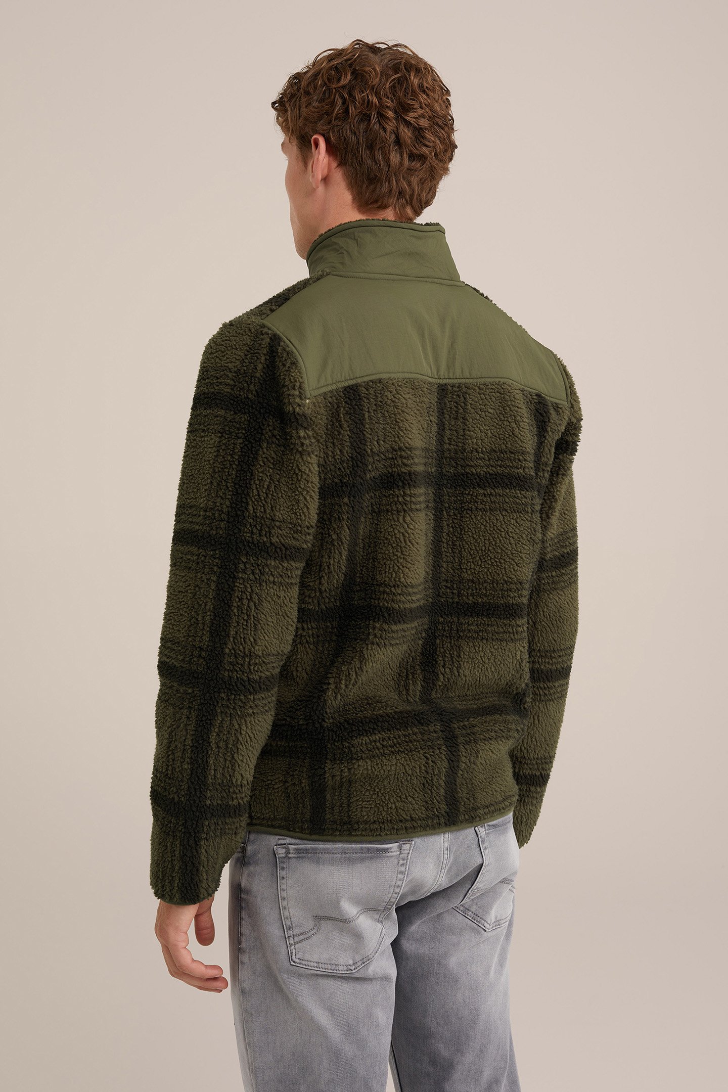 CARDIGAN WITH ZIPPER DARK GREEN 2