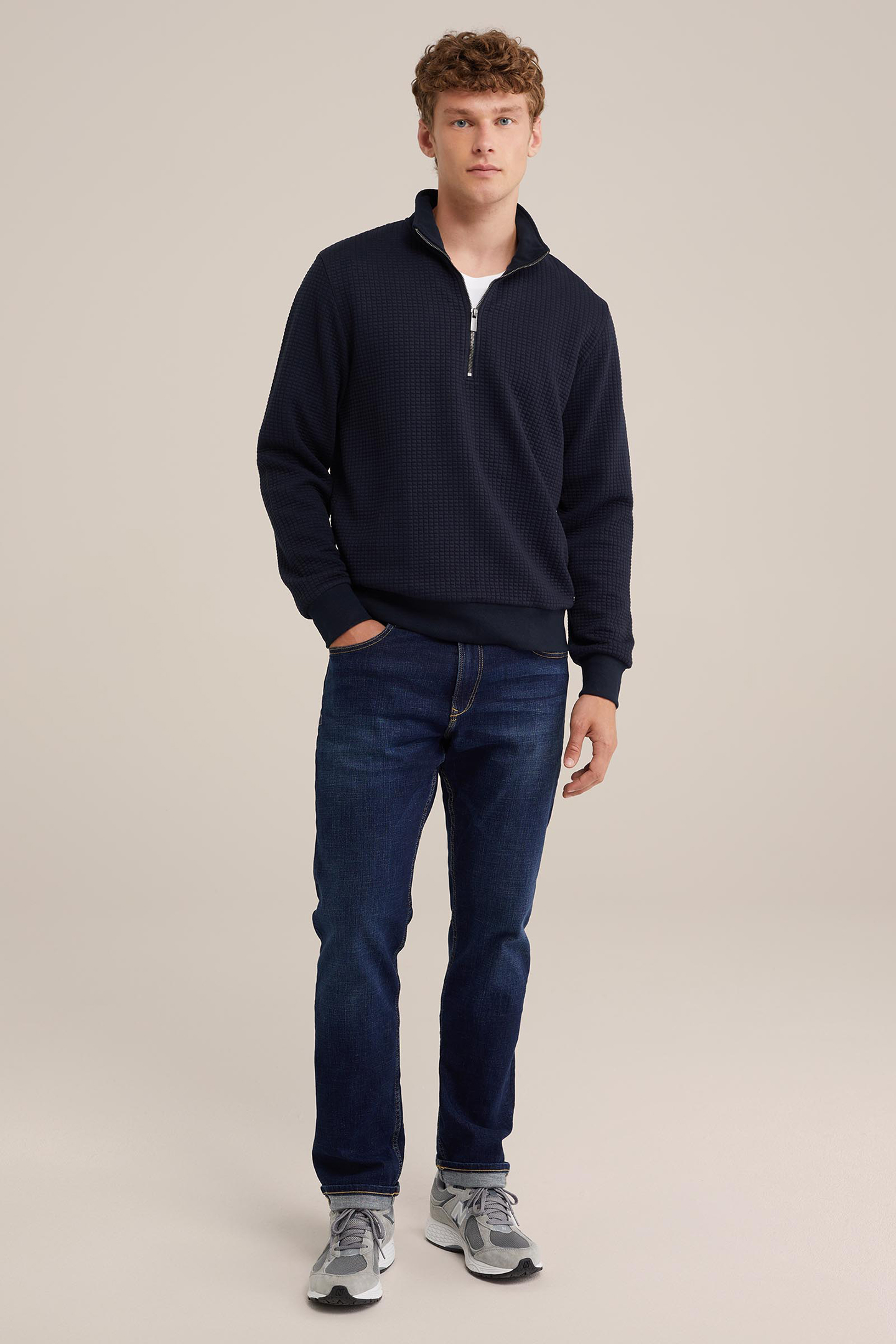 HALFWAY ZIPPER DARK BLUE 3