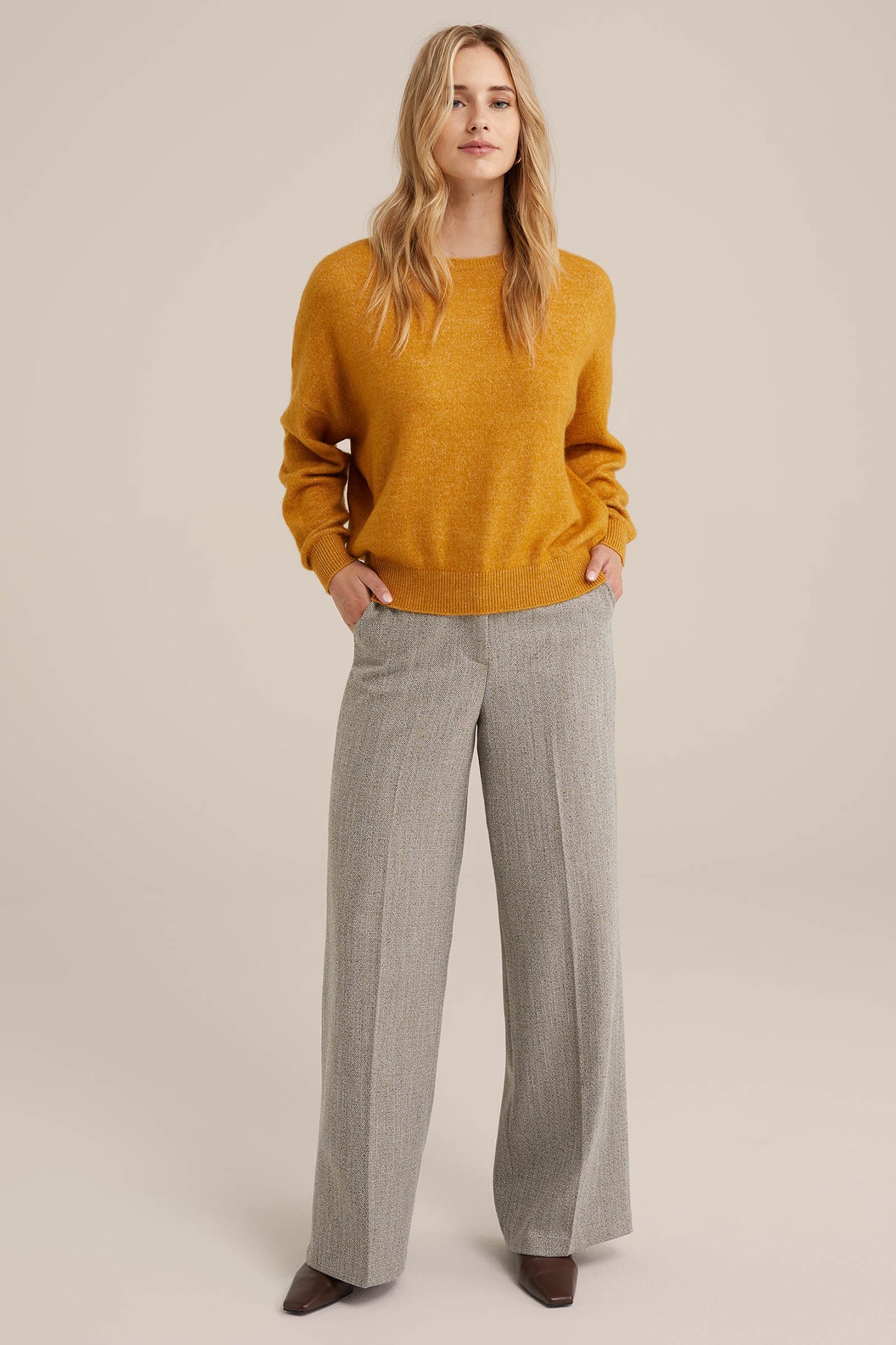 KNITTED PULLOVER MUSTARD YELLOW 3