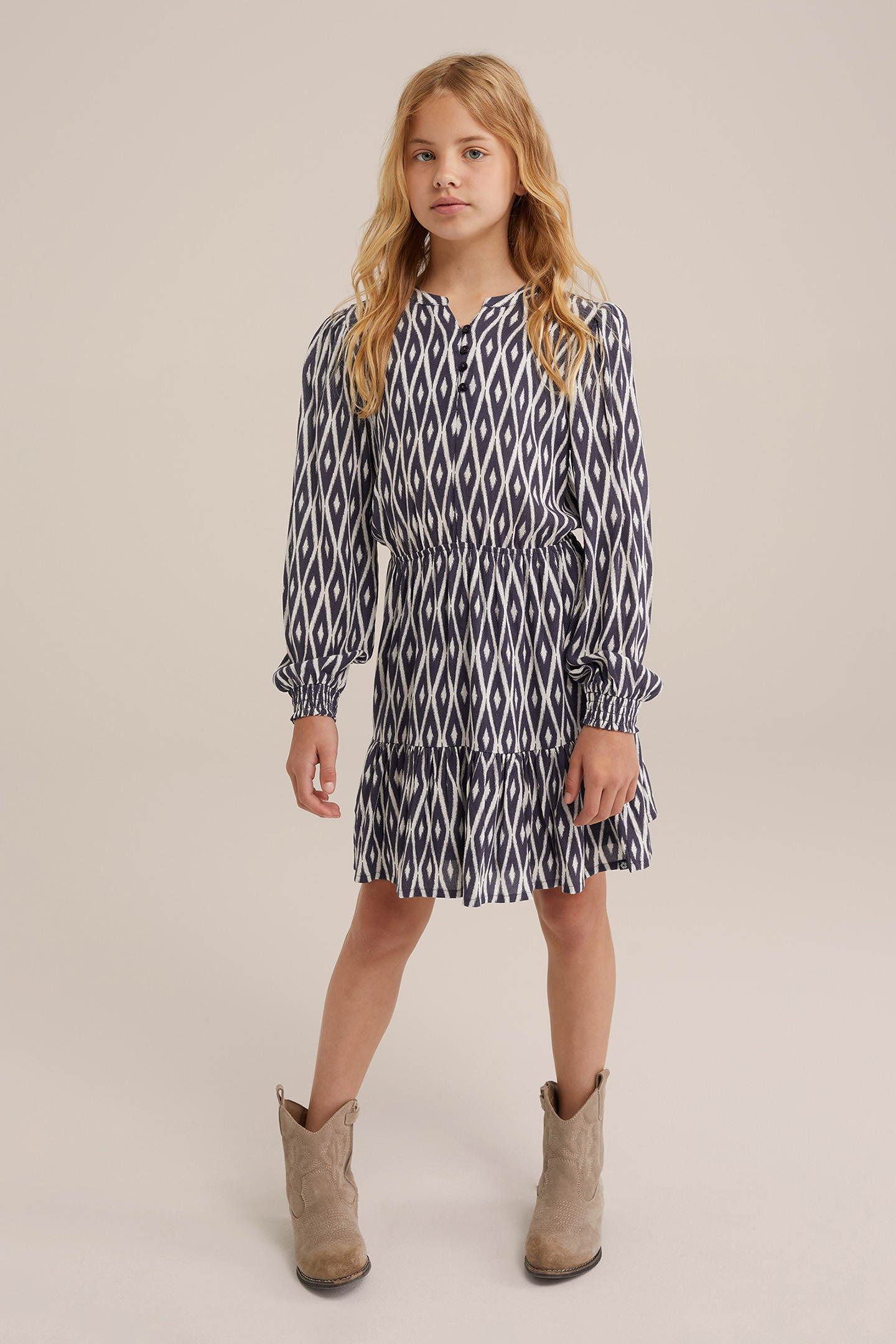 DRESS MID LENGTH DARK BLUE 2