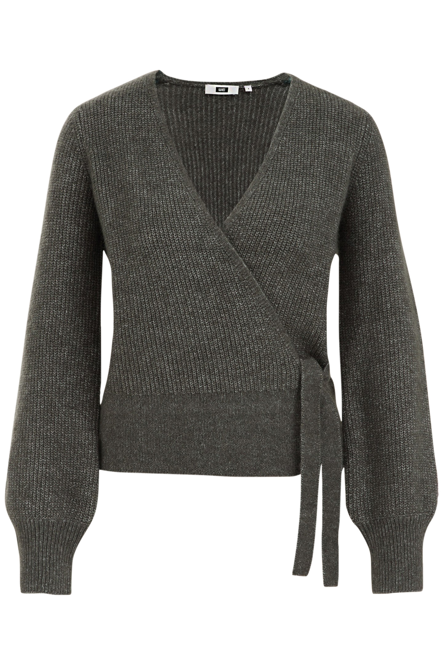 WRAP CARDIGAN GREYISH GREEN 4