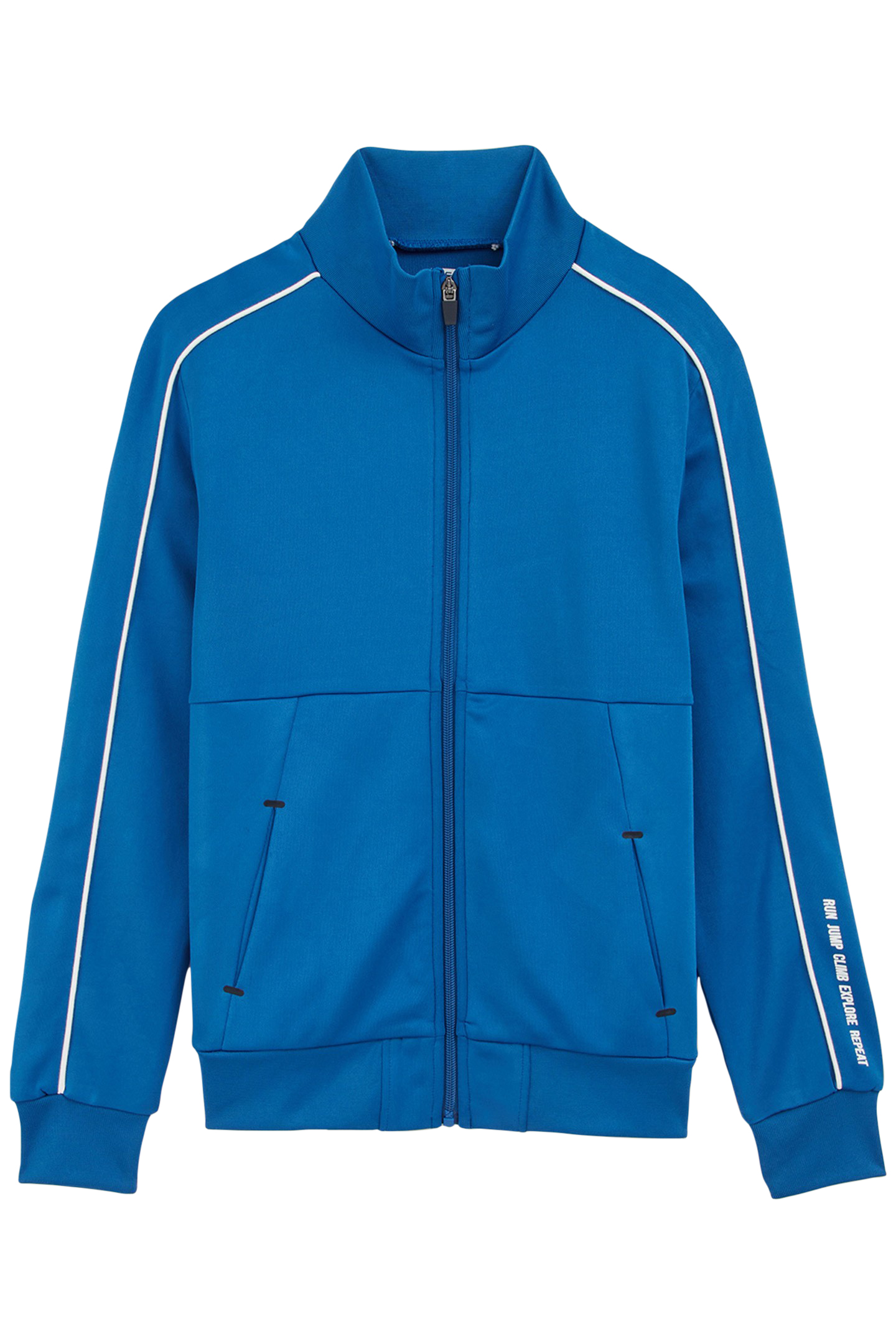 CARDIGAN WITH ZIPPER COBALT BLUE 3