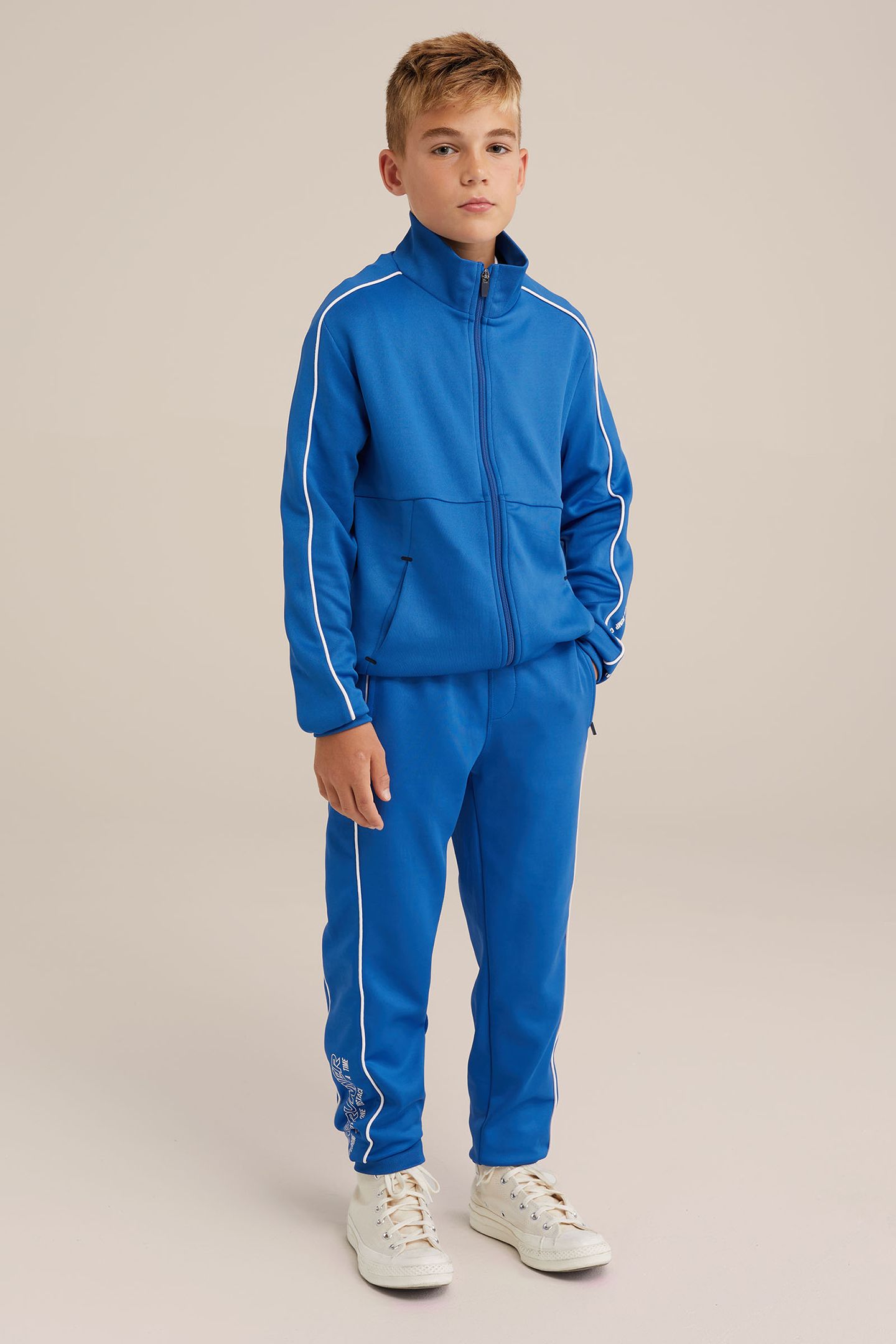 CARDIGAN WITH ZIPPER COBALT BLUE 2