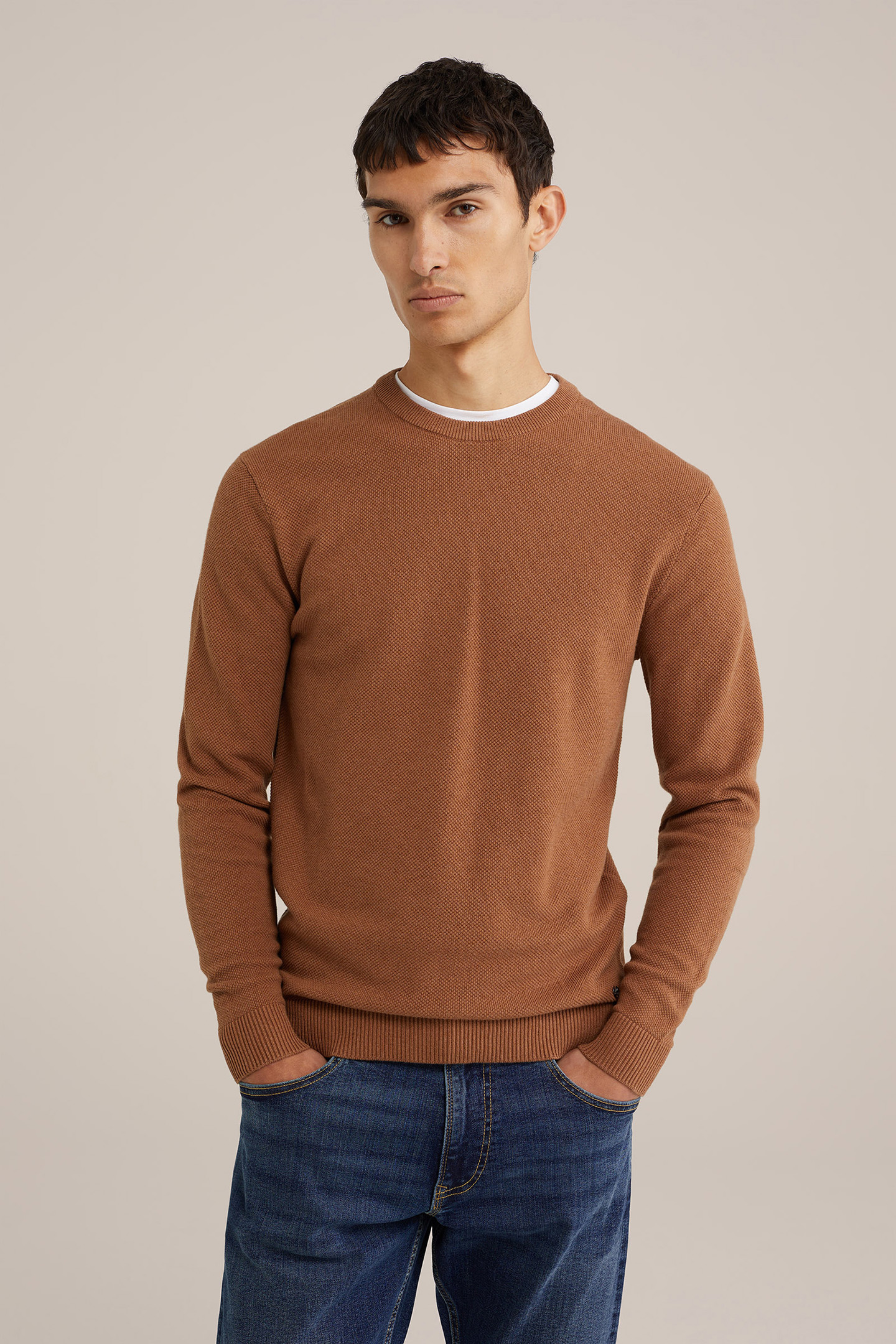 PULLOVER LIGHT BROWN 1
