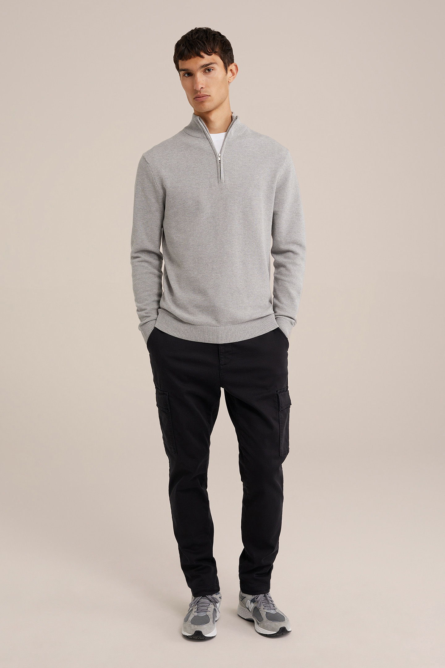 HALFWAY ZIPPER LIGHT GREY 3