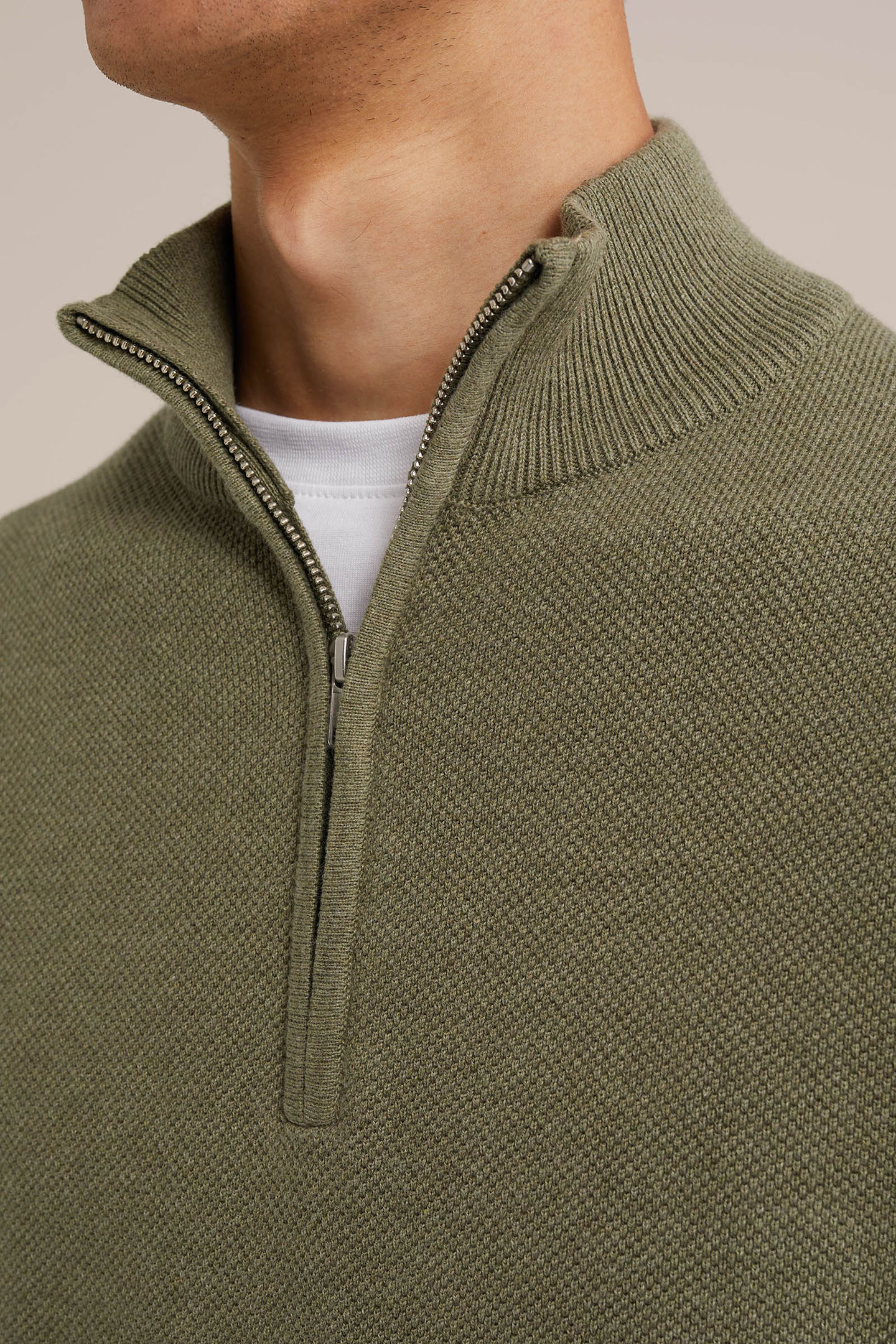 HALFWAY ZIPPER MOSS GREEN 5