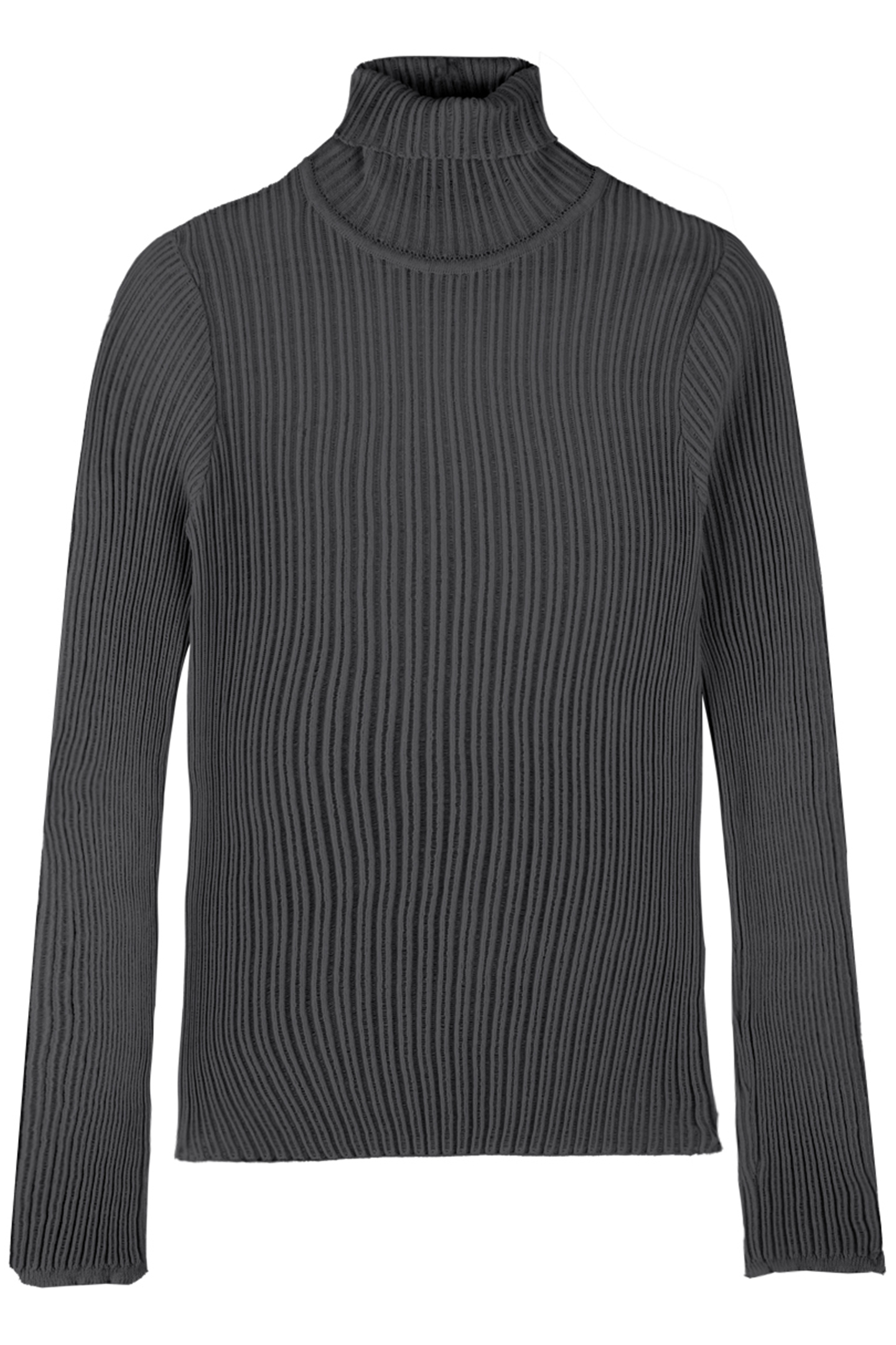 SWEATER FITTED RIB COL GRAY PINSTRIPE 3
