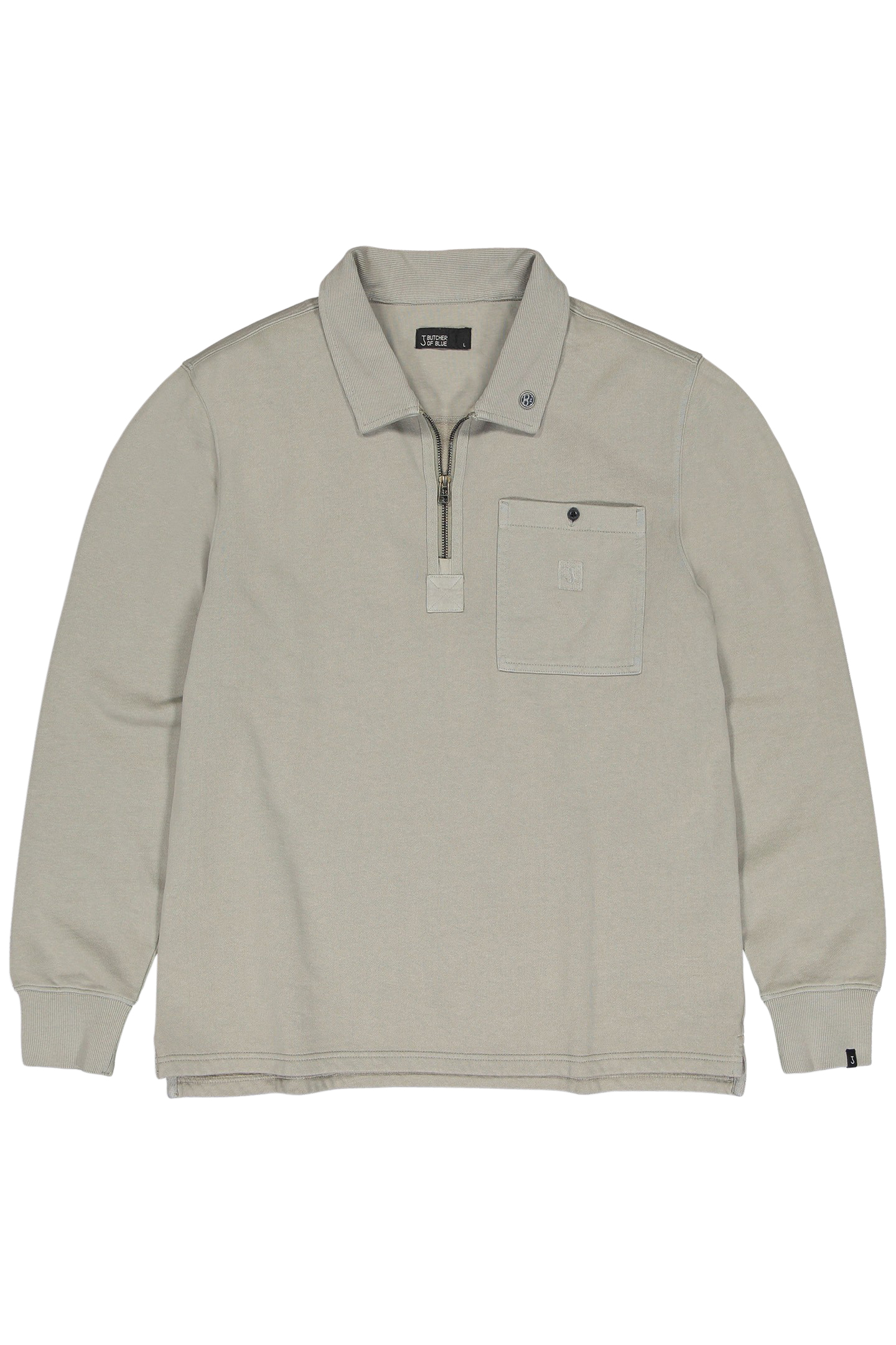 TAU ZIP POLO GRANITE GREEN 3