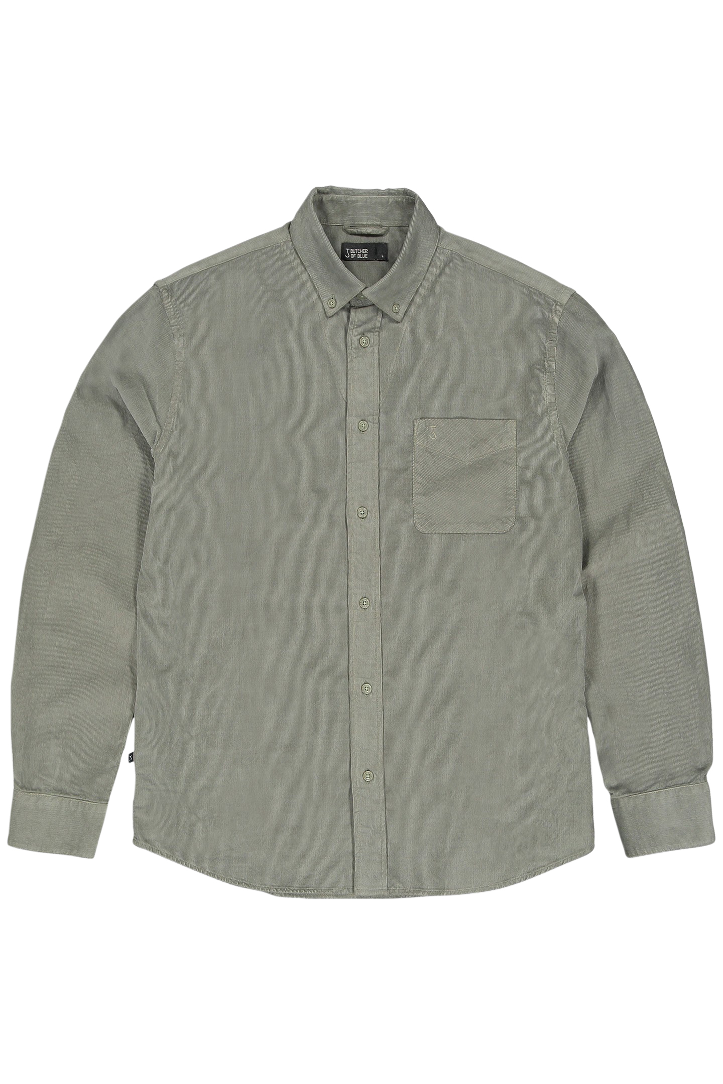 ROBBY CORD SHIRT GRANITE GREEN 1