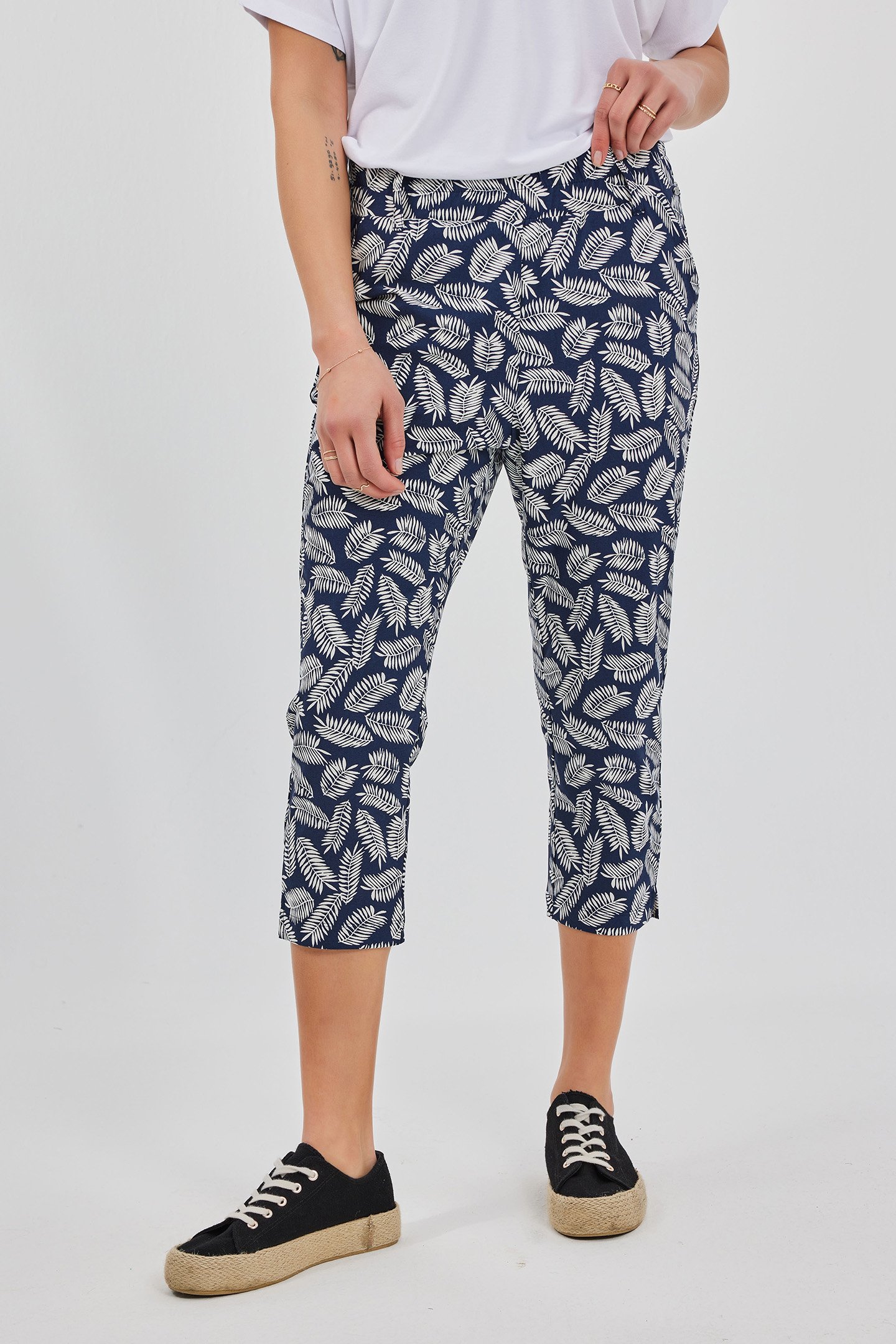 TRAVEL CAPRI CICLO PRINT DARKBLUE WITH FEATHERS PRINT by DIDI