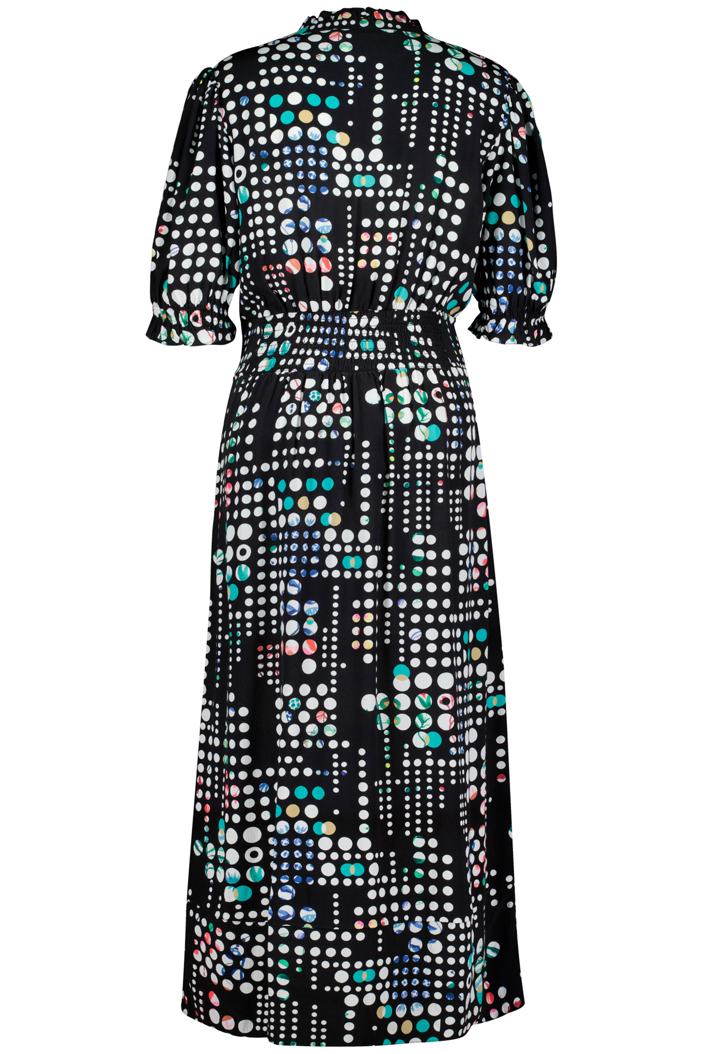 MAXI DRESS BELLA BLACK WITH SECRET DOT PRINT 4