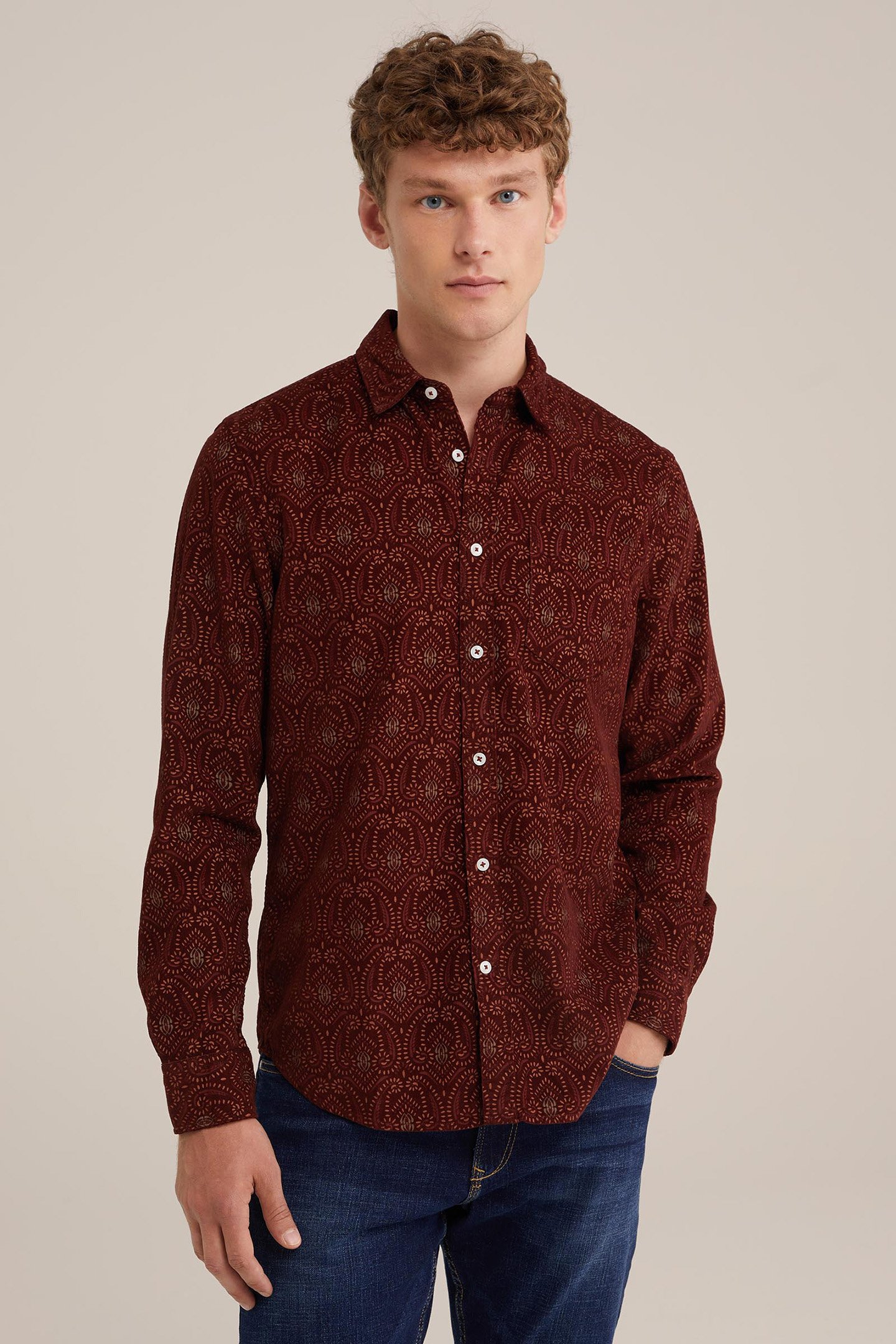 SHIRT BURGUNDY RED 1
