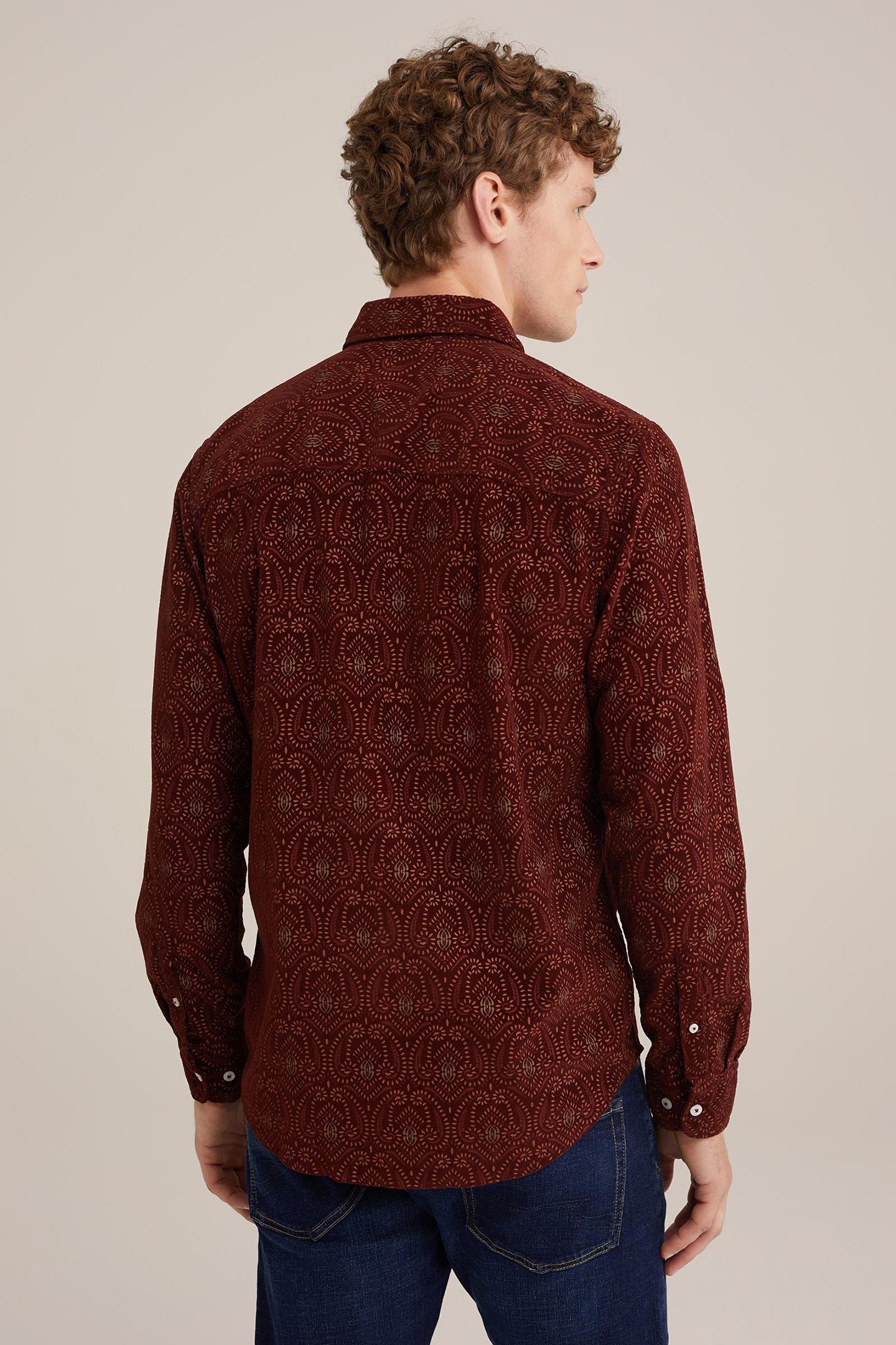 SHIRT BURGUNDY RED 2