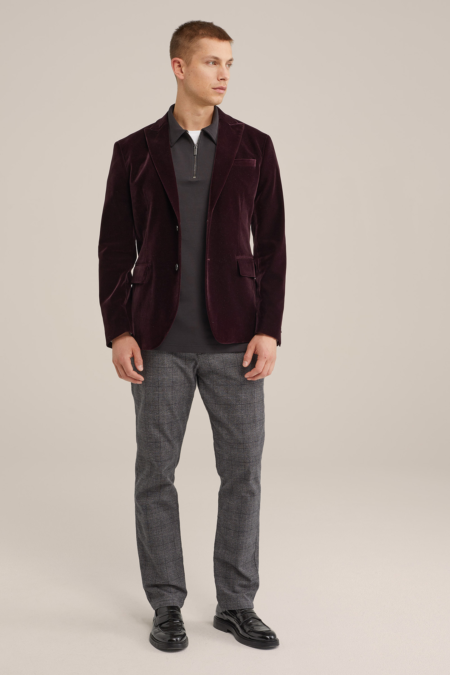 BLAZER BURGUNDY RED 5