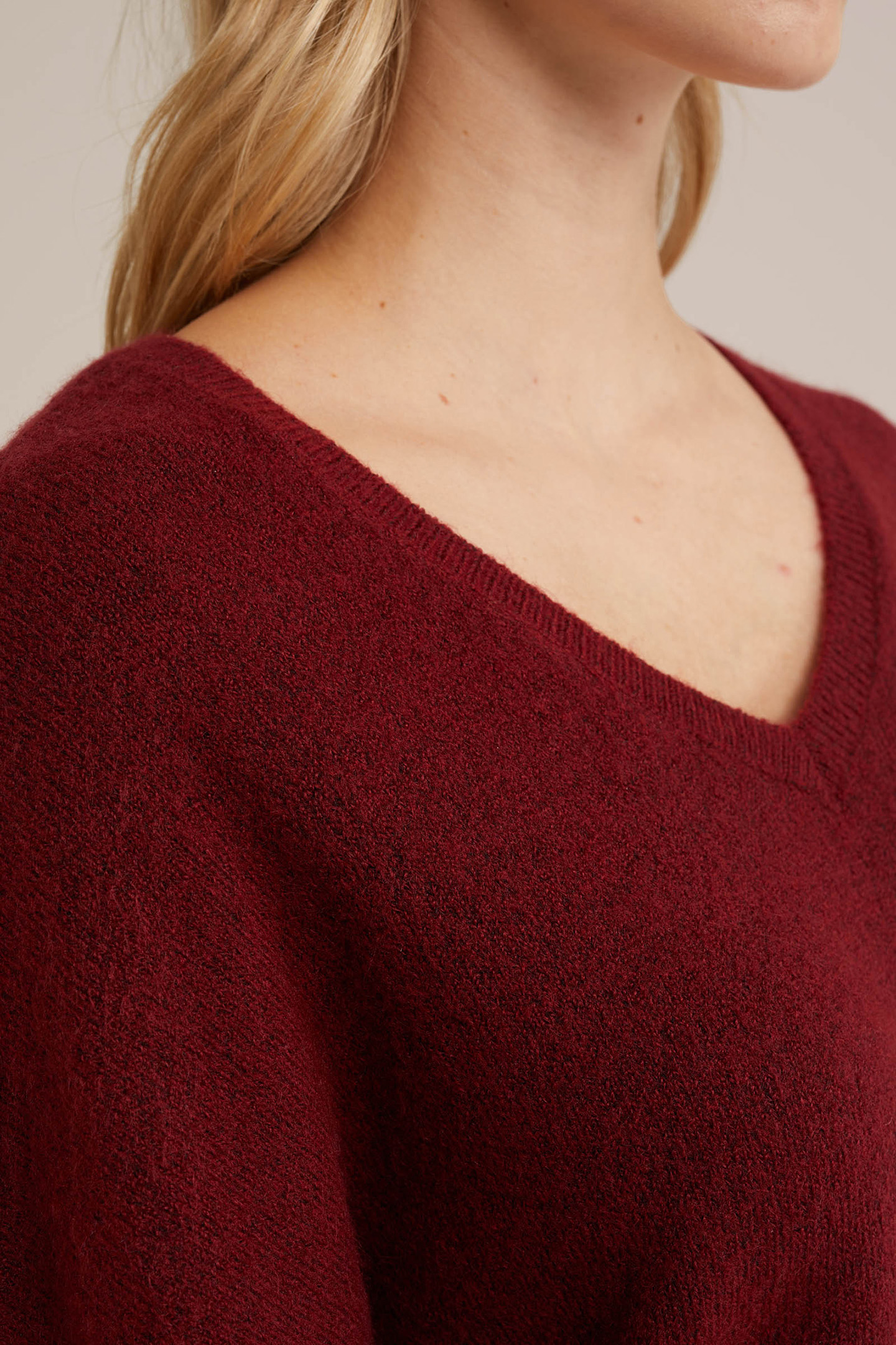 KNITTED PULLOVER FIRE RED 5