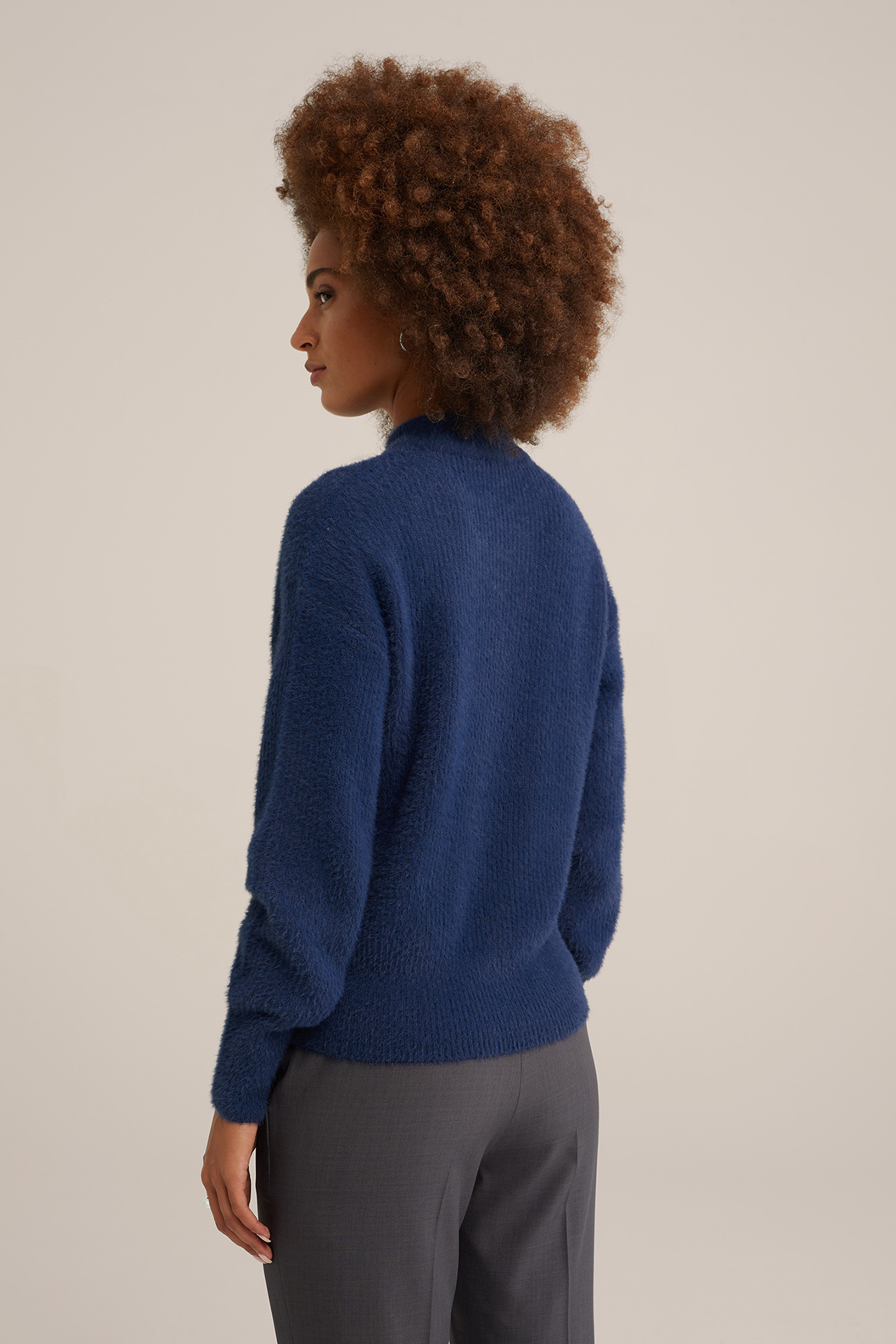 KNITTED PULLOVER BLUE 2