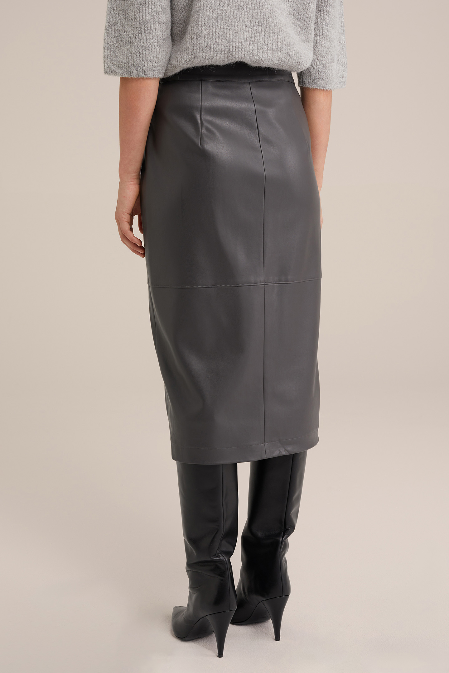 SKIRT PENCIL DARK GREY 2