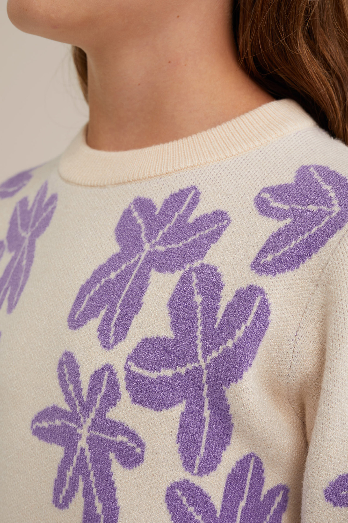 KNITTED PULLOVER WHITE 5