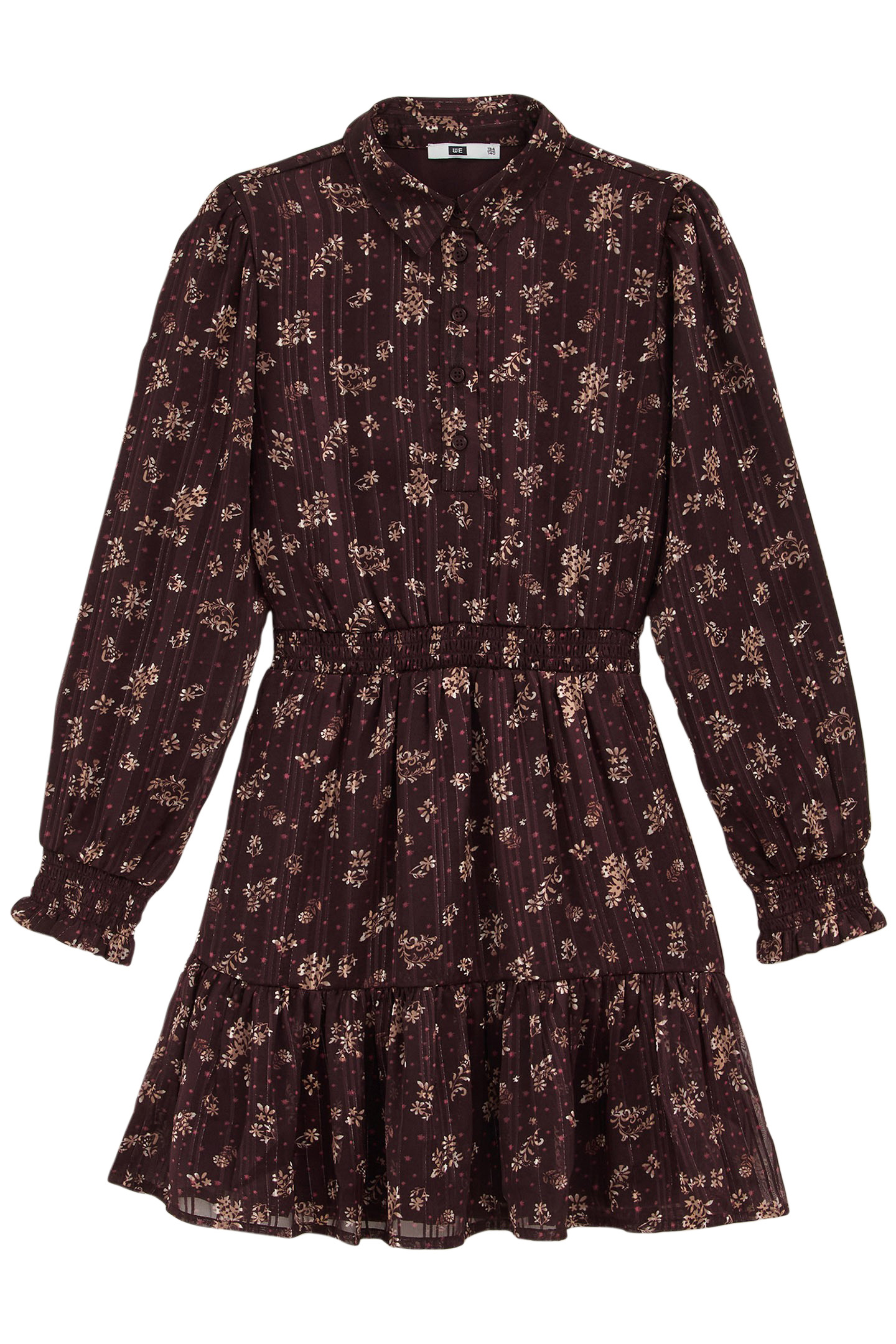 DRESS MID LENGTH DARK BROWN 3