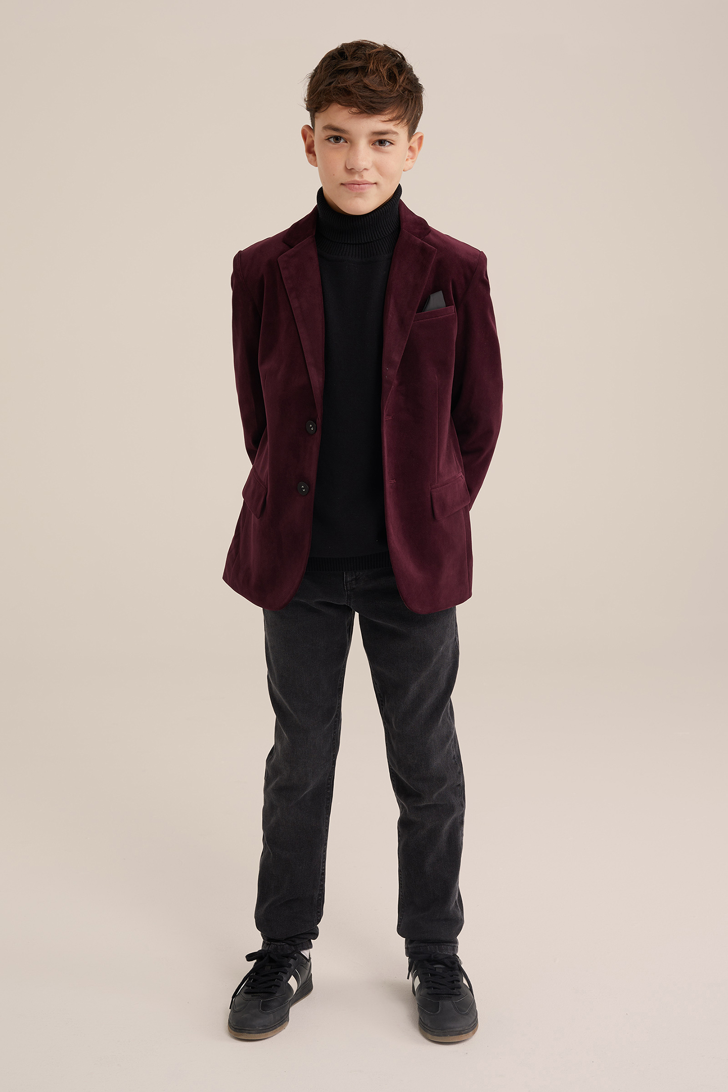 BLAZER BURGUNDY RED 5