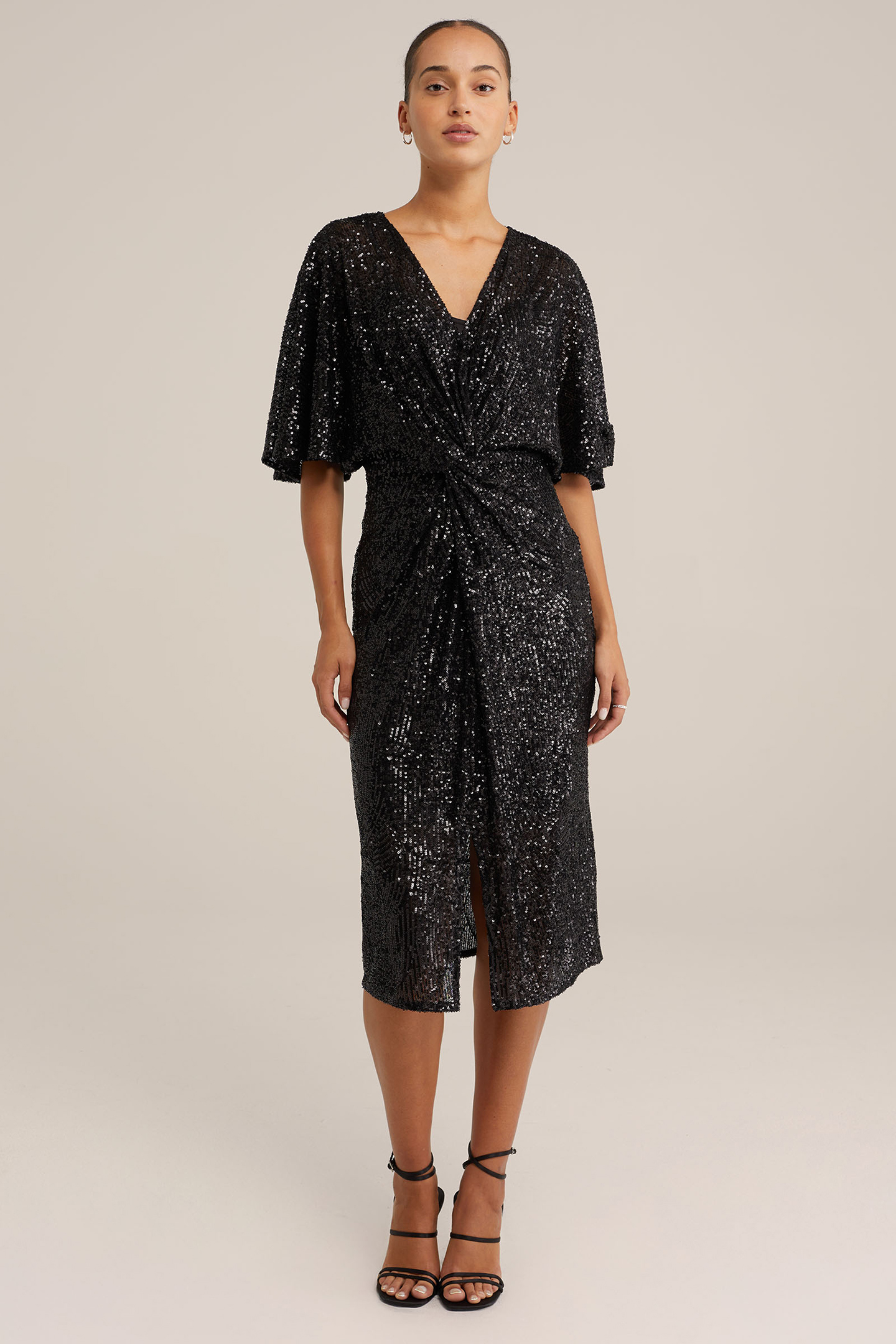 DRESS MID LENGTH BLACK 1