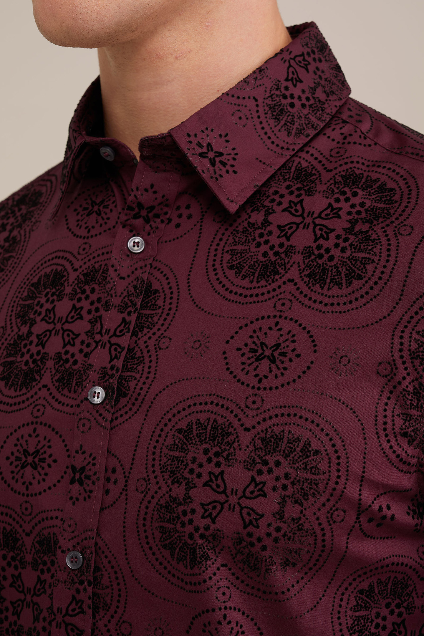 SHIRT BURGUNDY RED 5