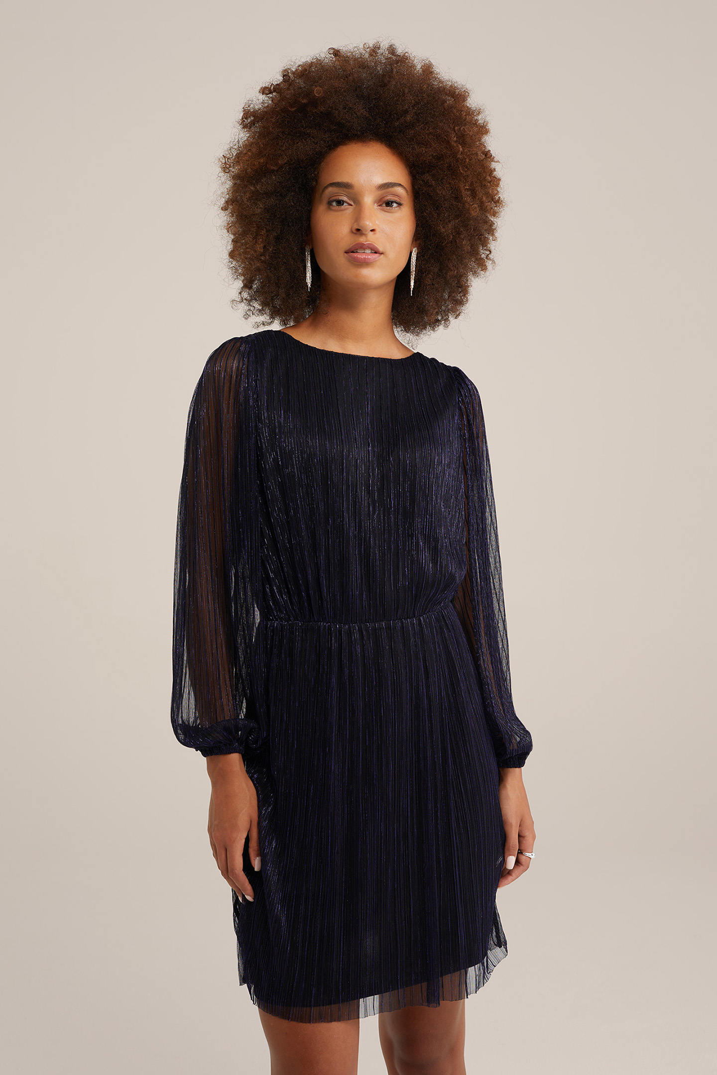 DRESS MID LENGTH DARK BLUE 1