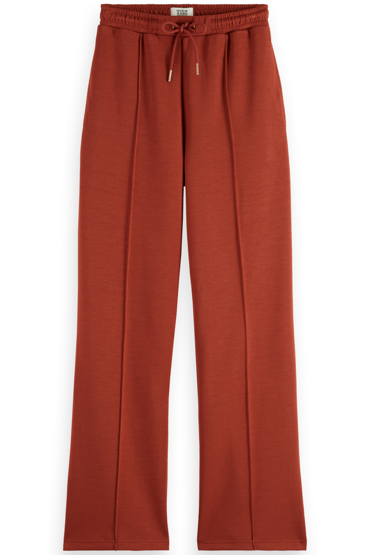 MODAL PIN-TUCK SWEATPANTS RUST 4