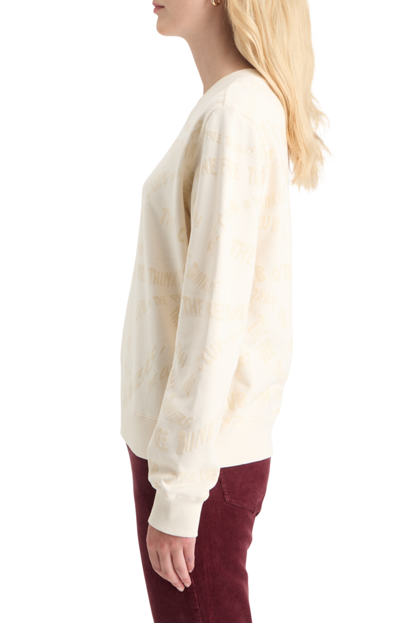 FLOCK AOP REGULAR FIT SWEATSHIRT SOFT ICE 6