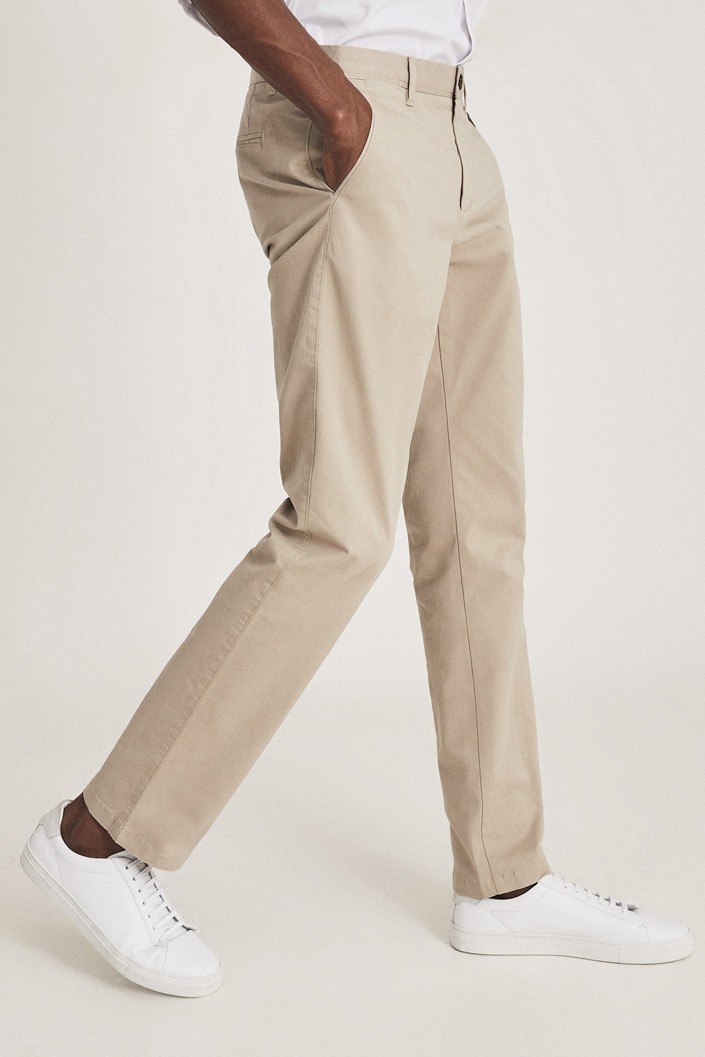 PITCH-WASHED SLIM FIT CHI STONE 5