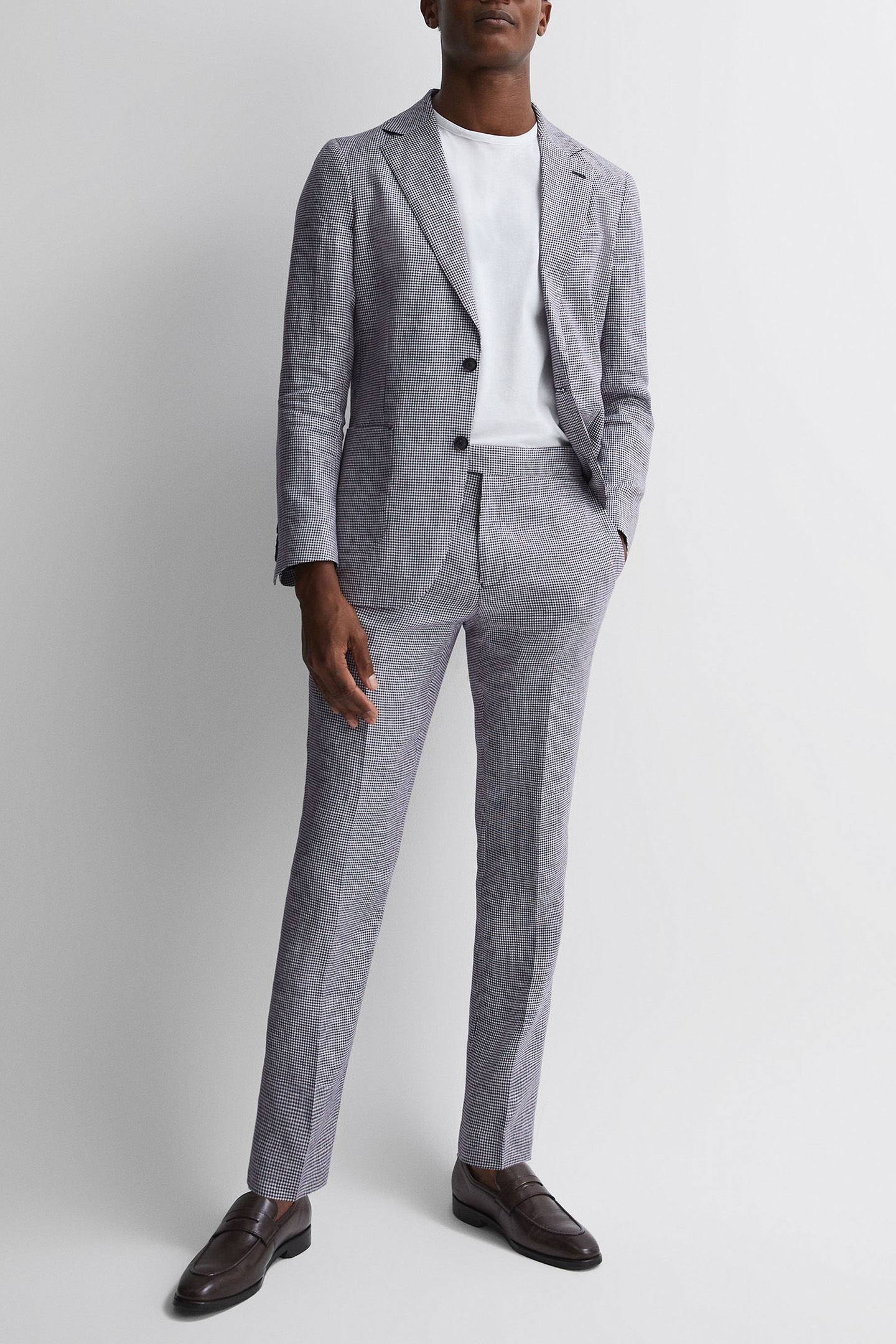 SQUAD-DOGTOOTH SLIM MIXER NAVY 4