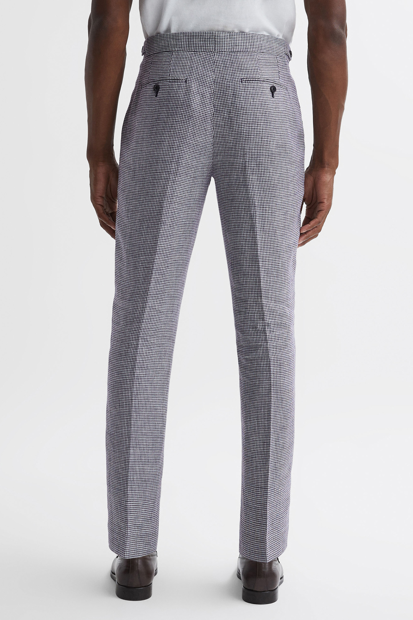 SQUAD-DOGTOOTH SLIM MIXER NAVY 2