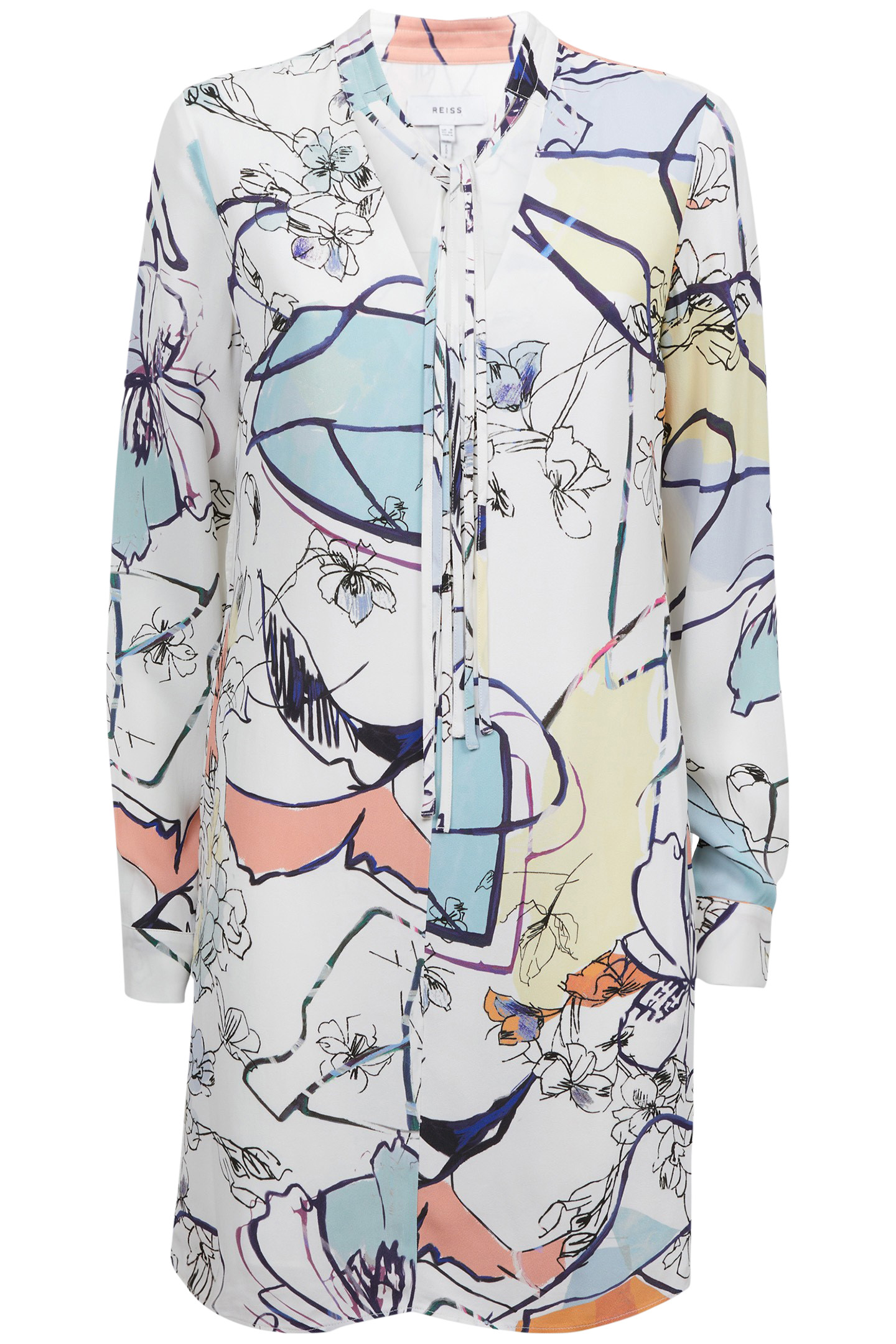 PRINTED SHIFT DRESS MULTI 4